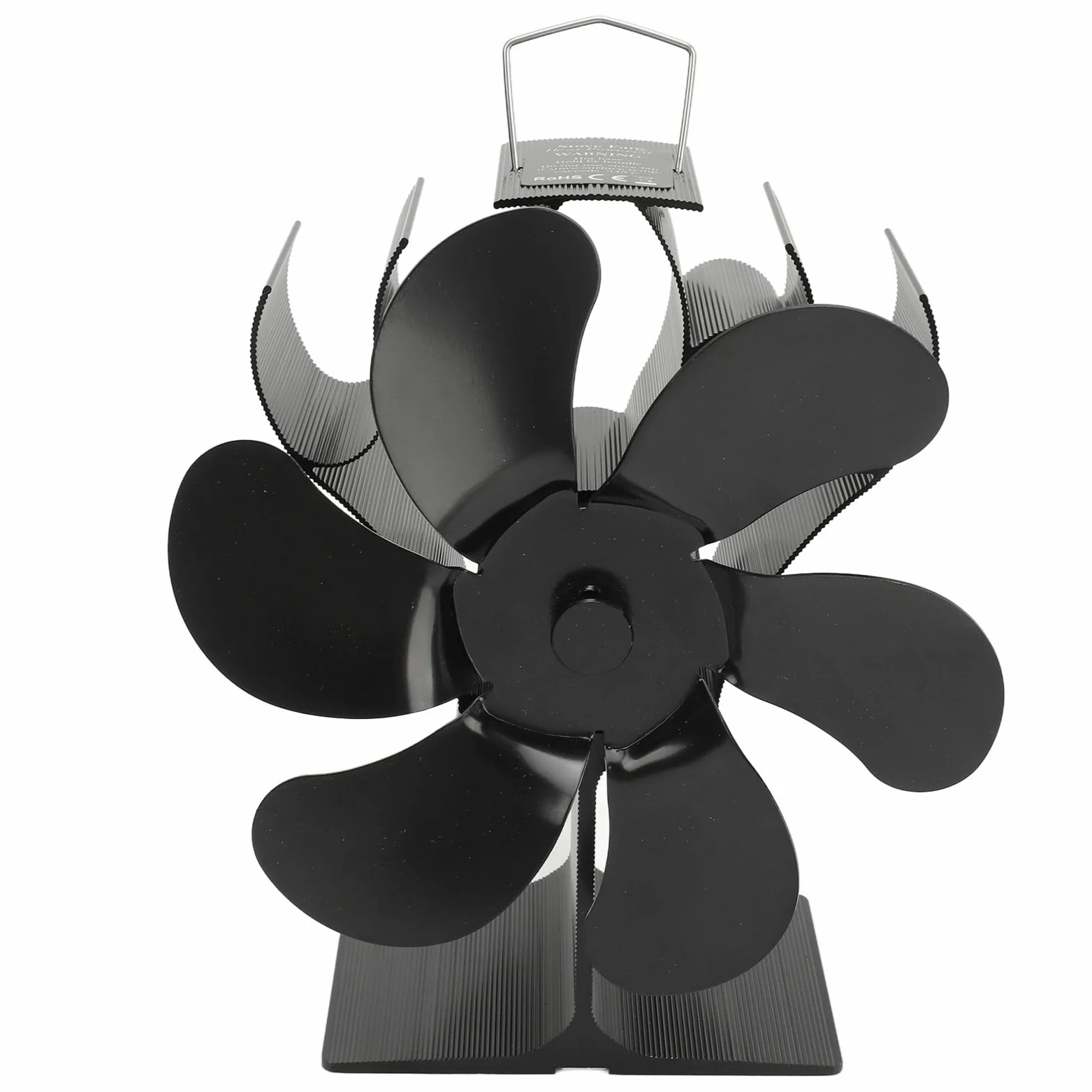 6 Ventilatore per stufa a legna/camino, termoelettrico, silenzioso, efficiente, in alluminio e ABS, antiruggine, per riscaldamento domestico, 180x144x100mm