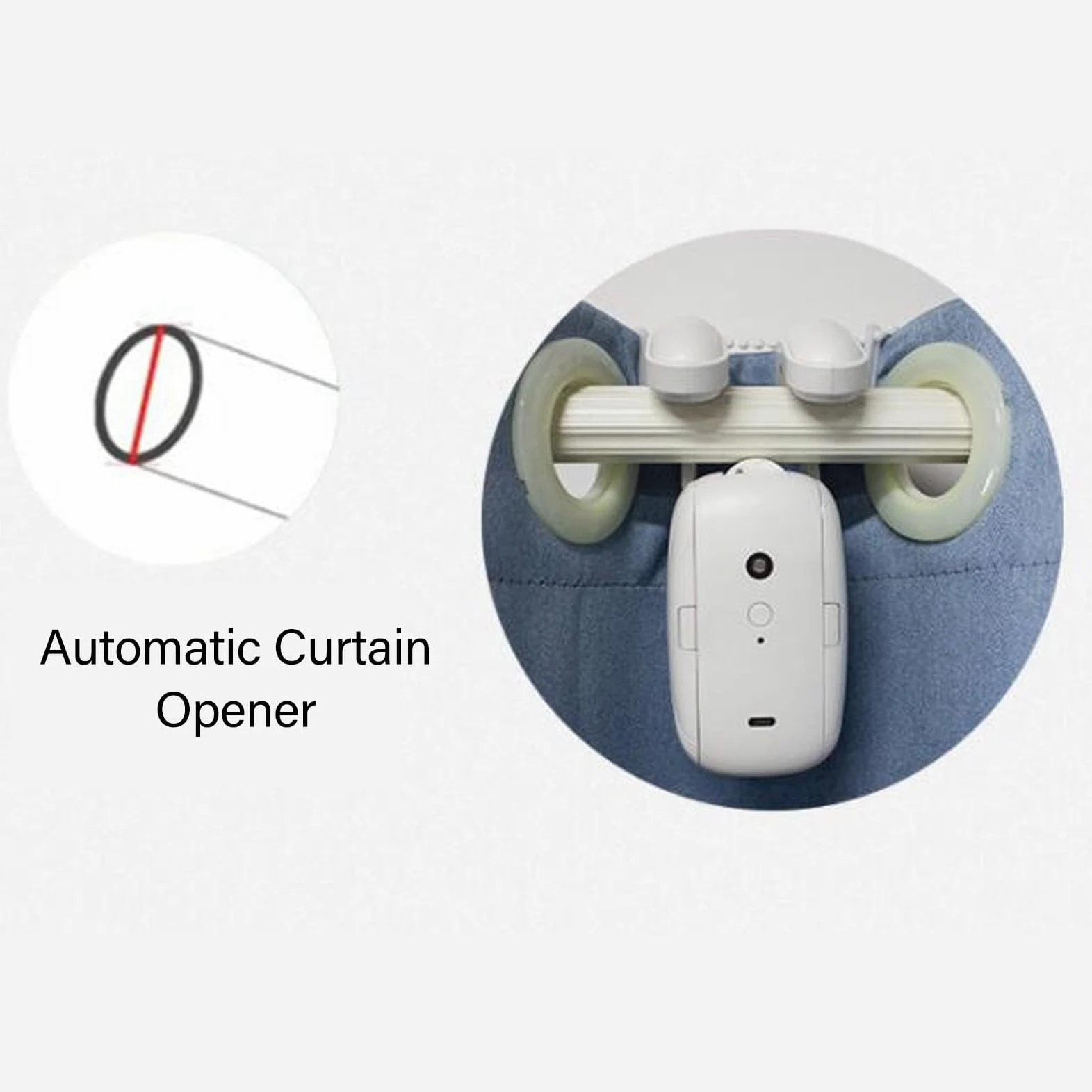 Electric Remote Control Smart Curtain Opener for Bedroom Living Room