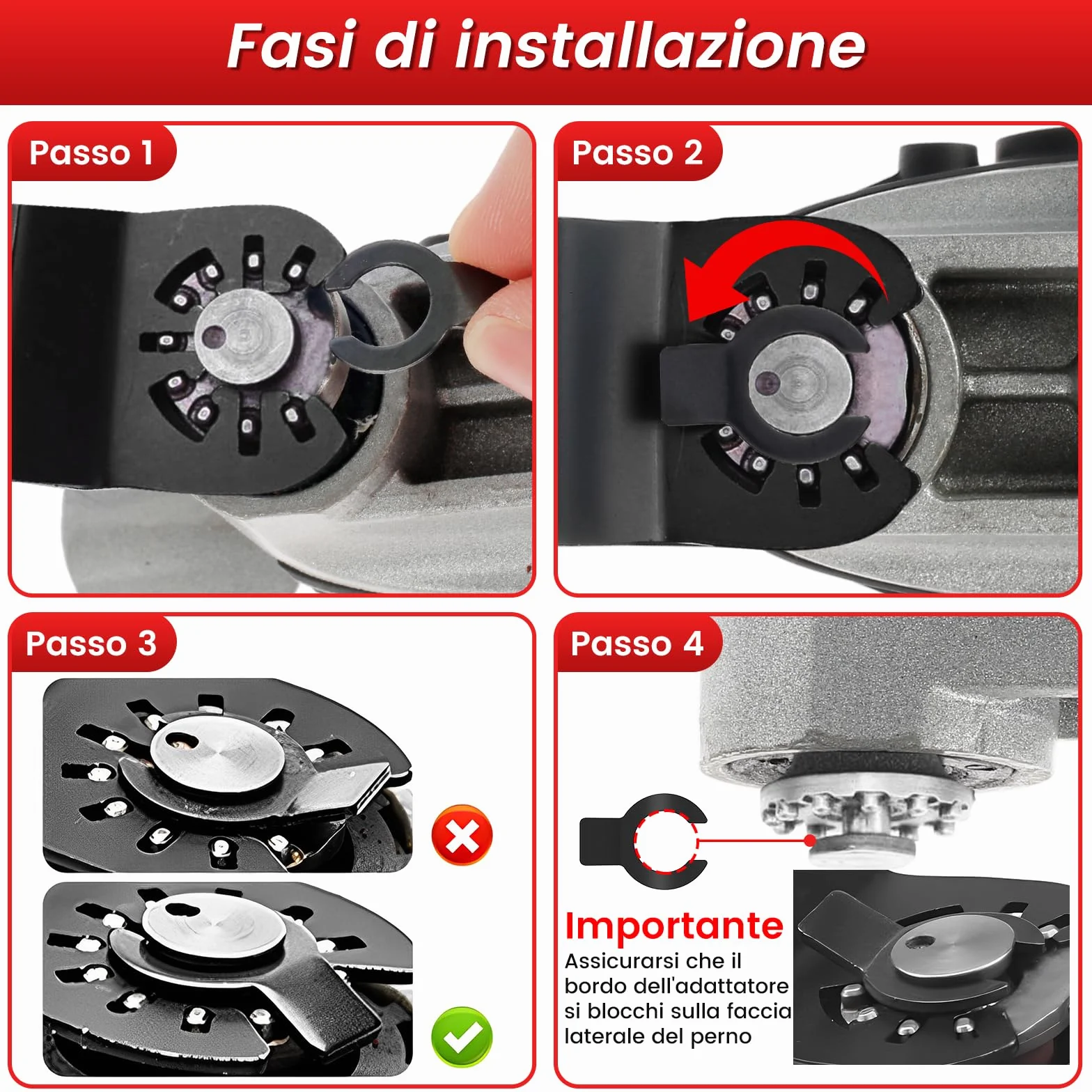 8Pezzi Titanio Lame Utensile Multifunzione Accessori per Utensili Oscillanti Lame Multifunzione Compatibili con DeW Makita Rockwell Bosch Milwaukee (8pz Extra-lungo)