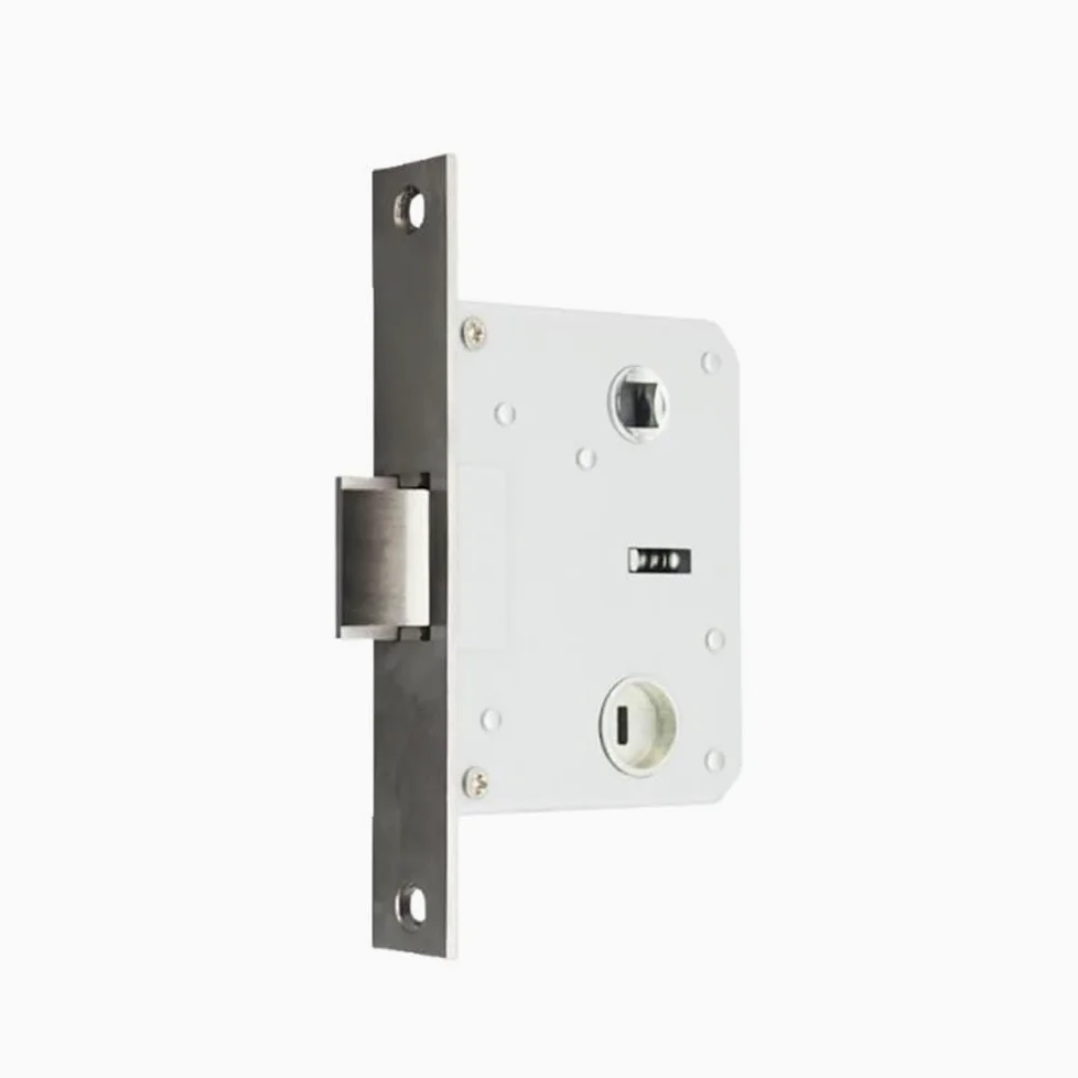 Serratura Porta 45 * 57 corpo serratura a linguetta singola, molla pesante, grande in acciaio inossidabile a obliqua, bagno, accessori