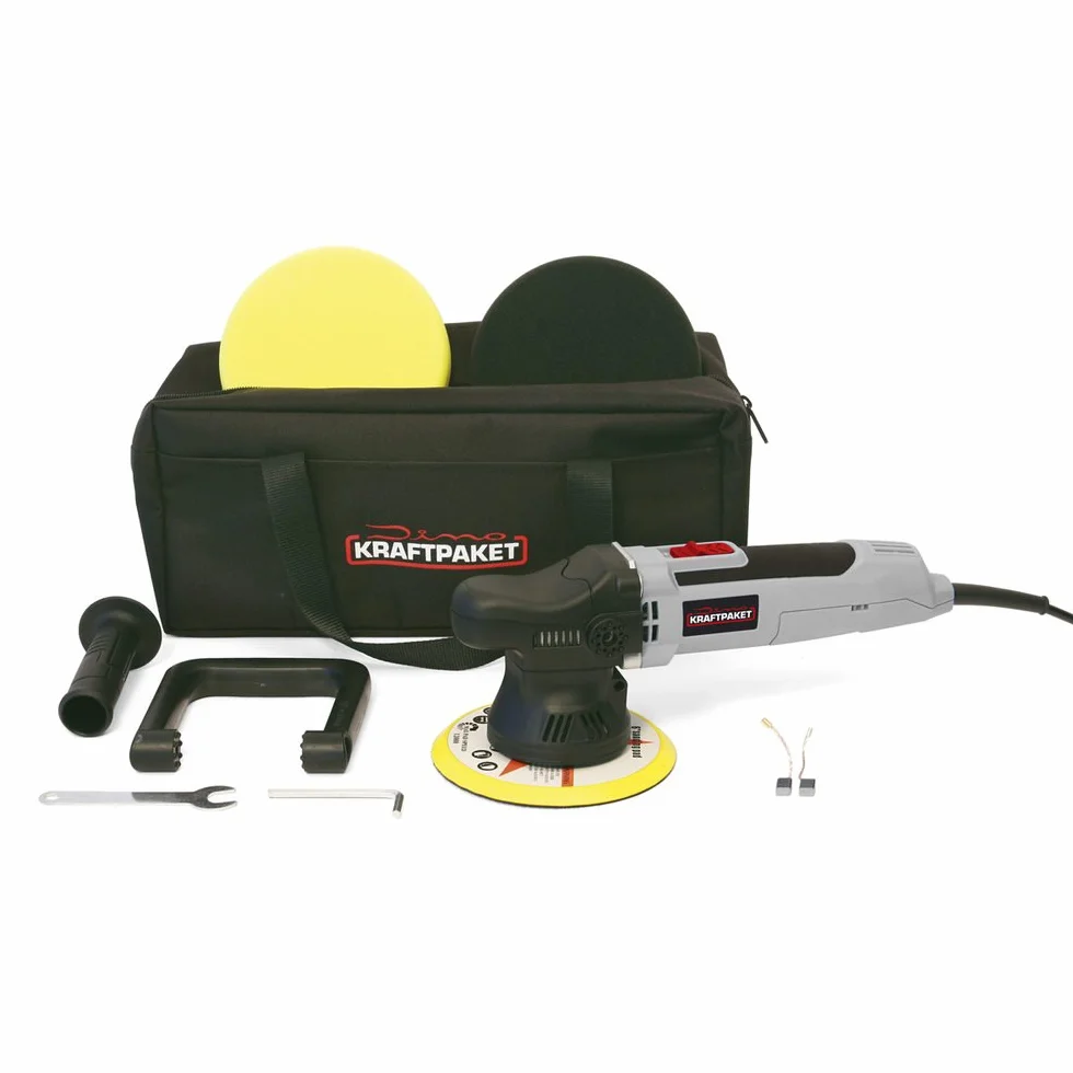 KRAFTPAKET Lucidatrice eccentrica 650W 9mm set variabile spugna tampone borsa auto barca