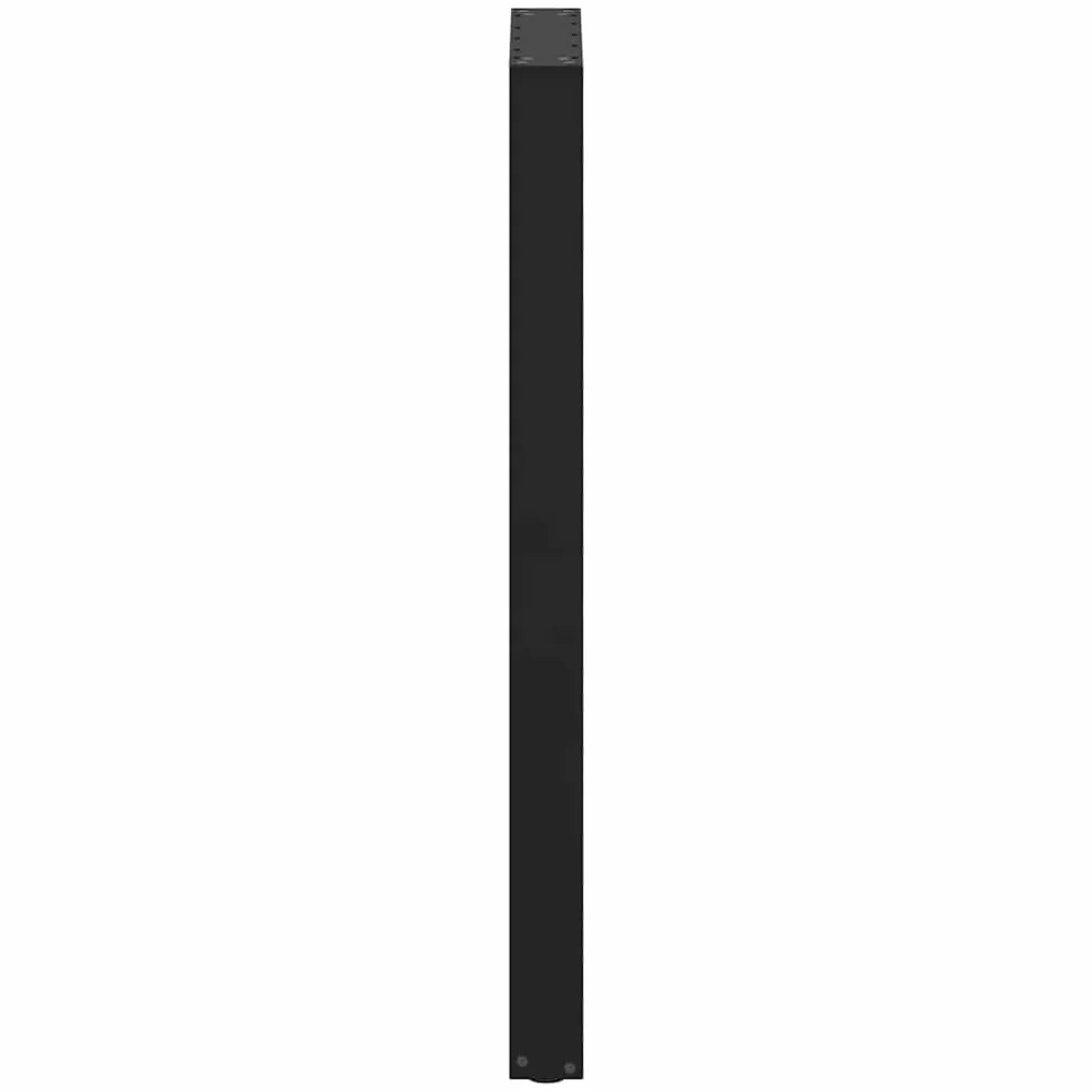 vidaXL Gambe per tavolo da bar a forma di U 2 pz nere 50x(110-111) cm in acciaio