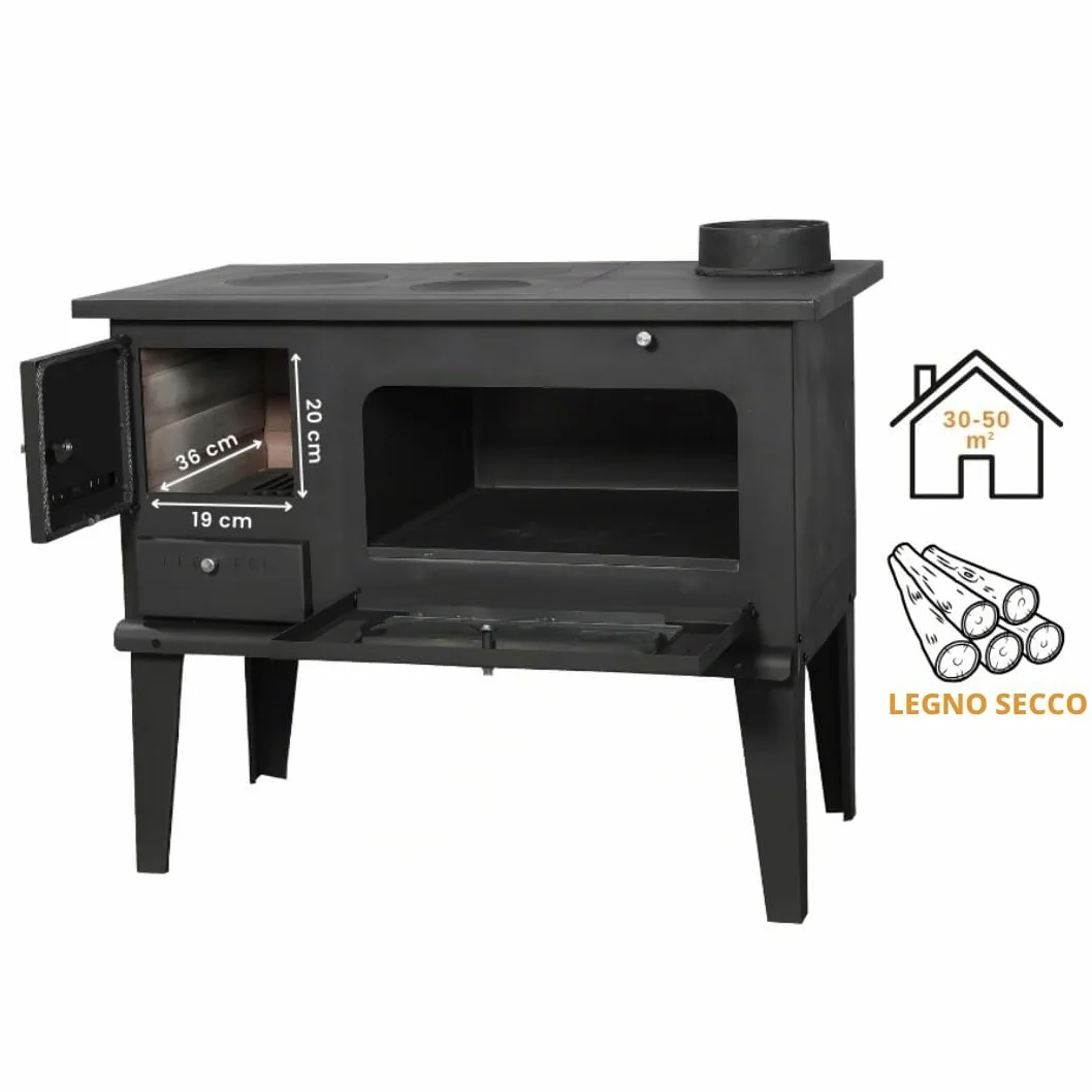 Stufa a Legna con Forno BALKAN ENERGY Modello 4014 7.9kW