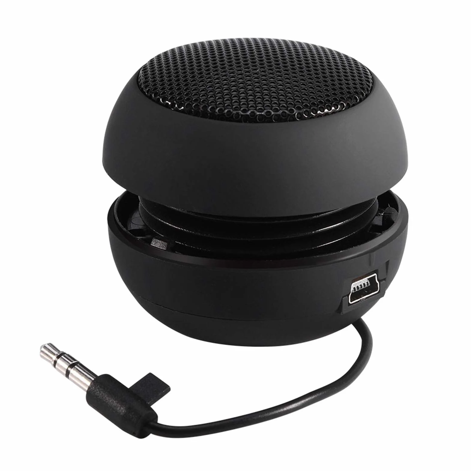 Mini Altoparlante Portatile con Interfaccia Audio AUX da 3 ayl mini speaker 5 Mm, Batteria Ricaricabile Integrata, Design del Foro del Dotato di Cavo di Przenośne głośniki przewodowe