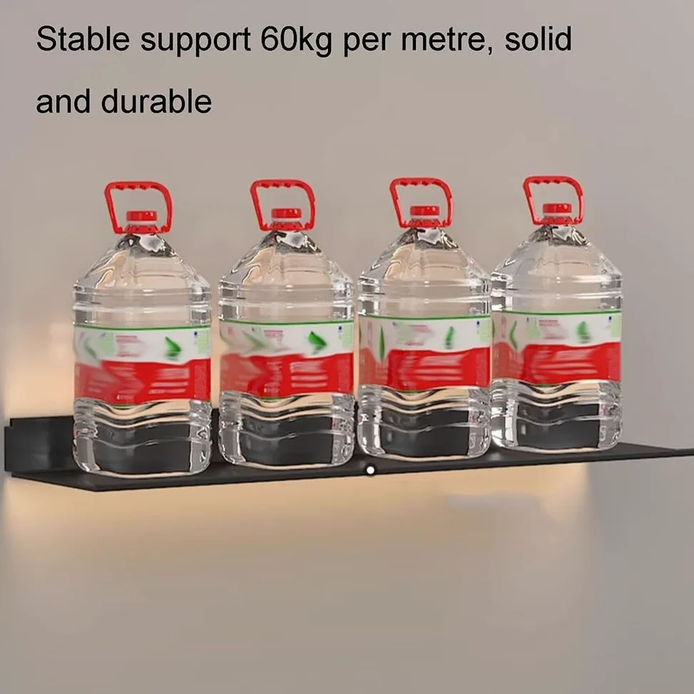 Moderni Mensole Galleggianti con Illuminazione A LED Ferro Metallo Parete Boohelf ry Detive Espositori Mensole per la Decorazione Domestica Creativo Partit Sto Sol