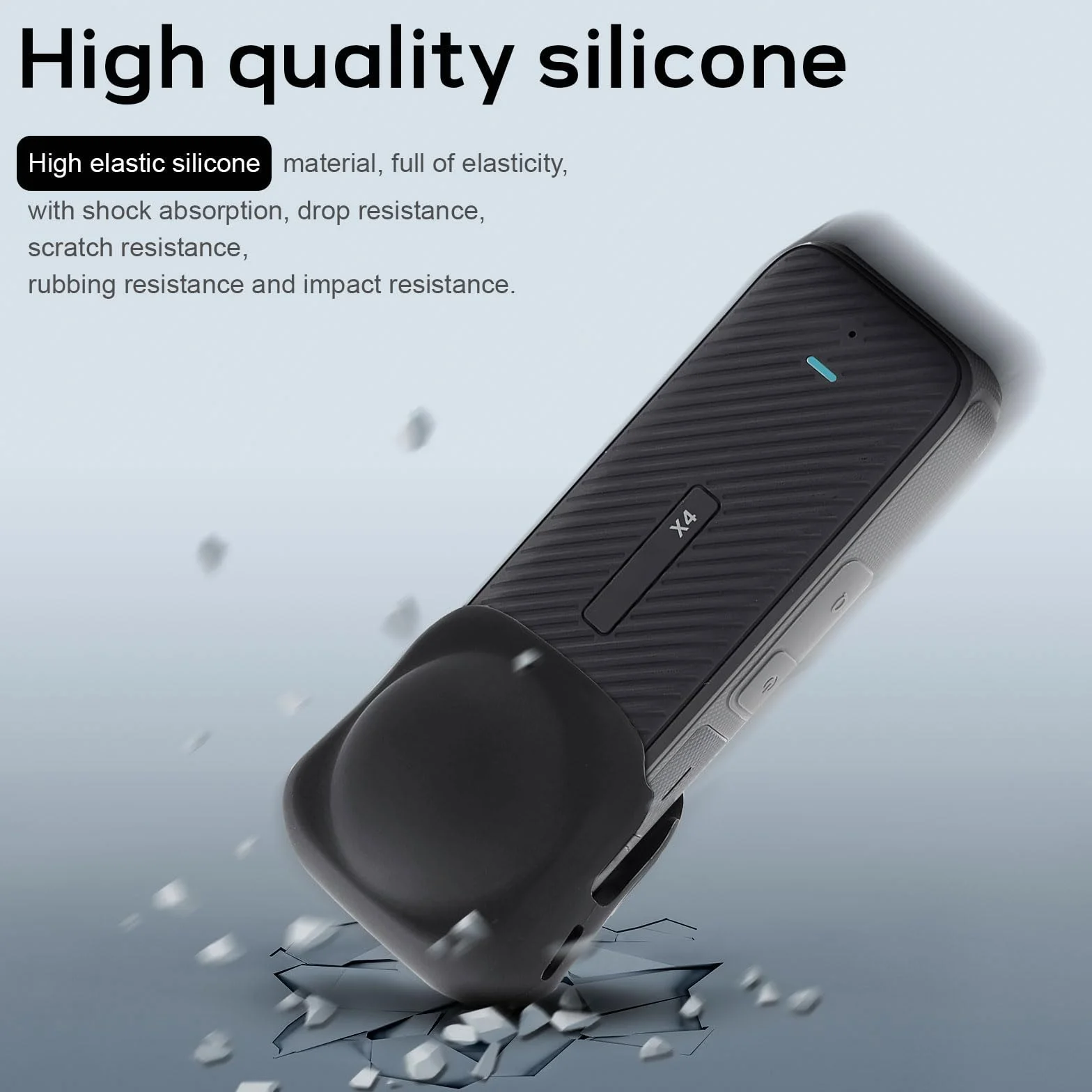 Kit di accessori di protezione FiTSTILL per Insta 360 X5/X4, pellicole protettive in vetro temperato + copriobiettivo in gomma, 2 pellicole ultra HD