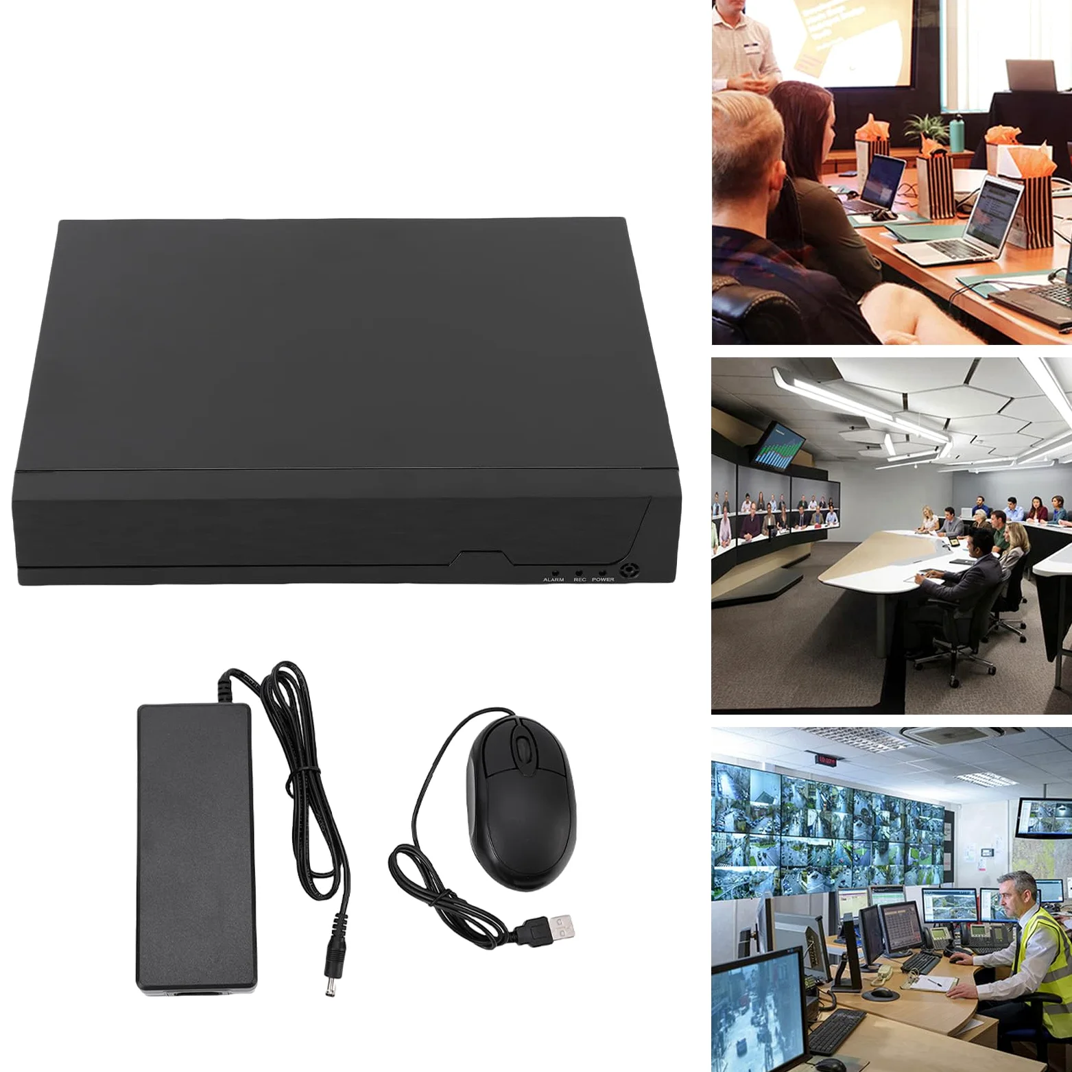 8ch Poe NVR H.265+ Registratore di Rete, Lavorando con una Fotocamera IP 8 X 4K/5MP/4MP/3MP 1080p, Supportando Fino a 14 TB HDD, Registrazione 24/7, Power Over Ethernet (Spina europea)