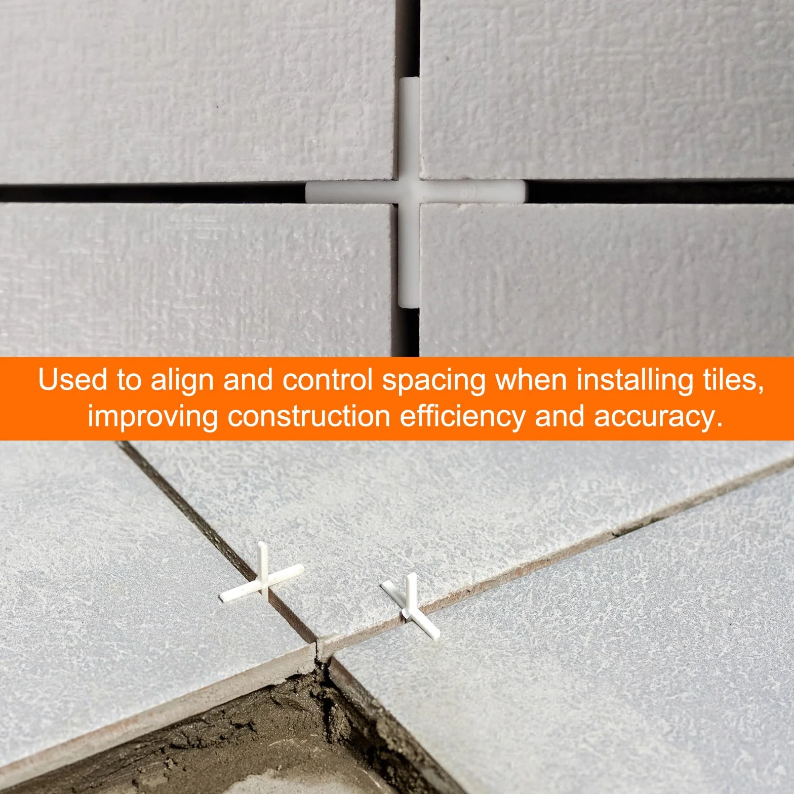 QUARKZMAN Separatori per Piastrelle 2mm Croce in Plastica Rigida Livellatore Spaziatura Clip per Piastrelle Ceramiche