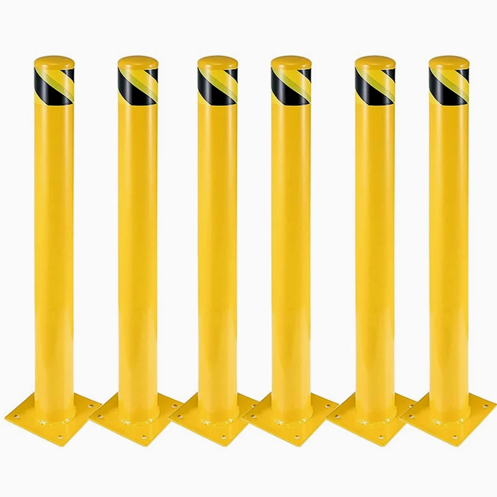 Dissuasore per parcheggio, 91 cm, 6 pezzi, per pianificazione stradale, diametro 8,9 cm, ideale per il controllo del veicolo e la sicurezza