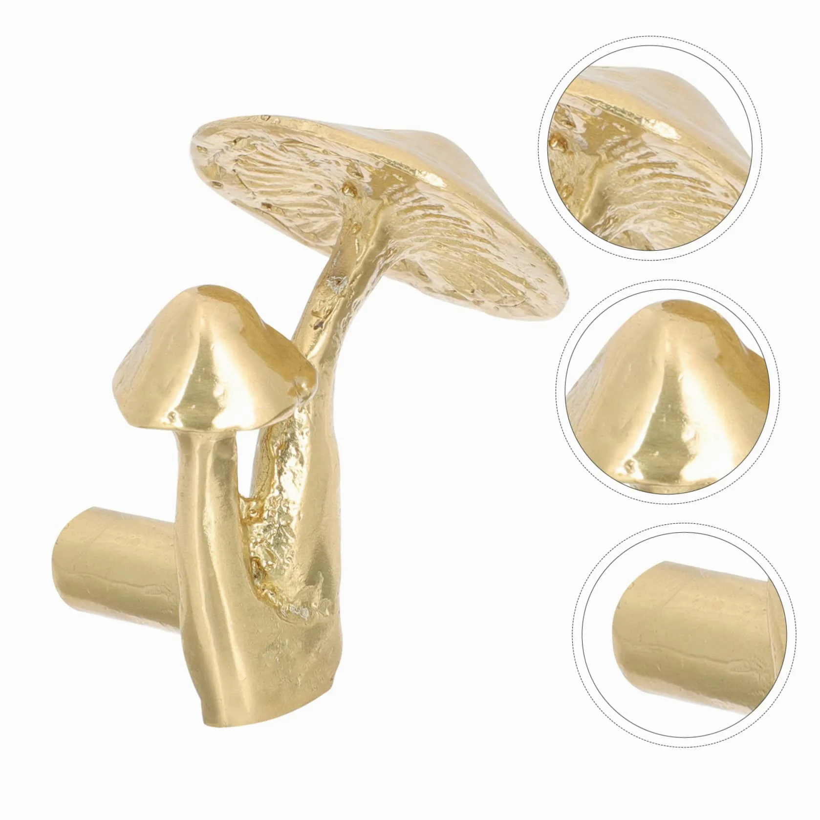 ORFOFE 3 Pomelli in Ottone Per Mobili Per La Sostituzione Della Maniglia Della Porta Dellarmadio Decorativi in Stile Fungo