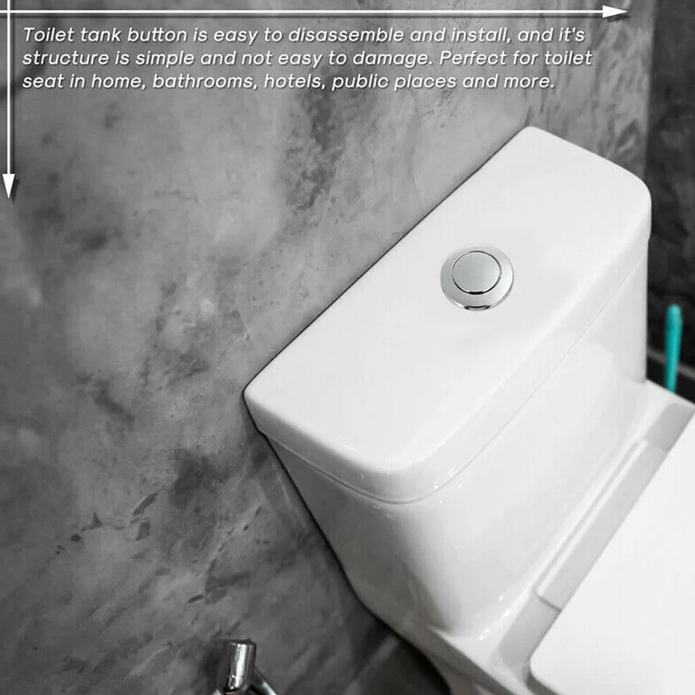 SPORTARC Pulsante di scarico WC 38 mm singolo per sciacquone serbatoio acqua