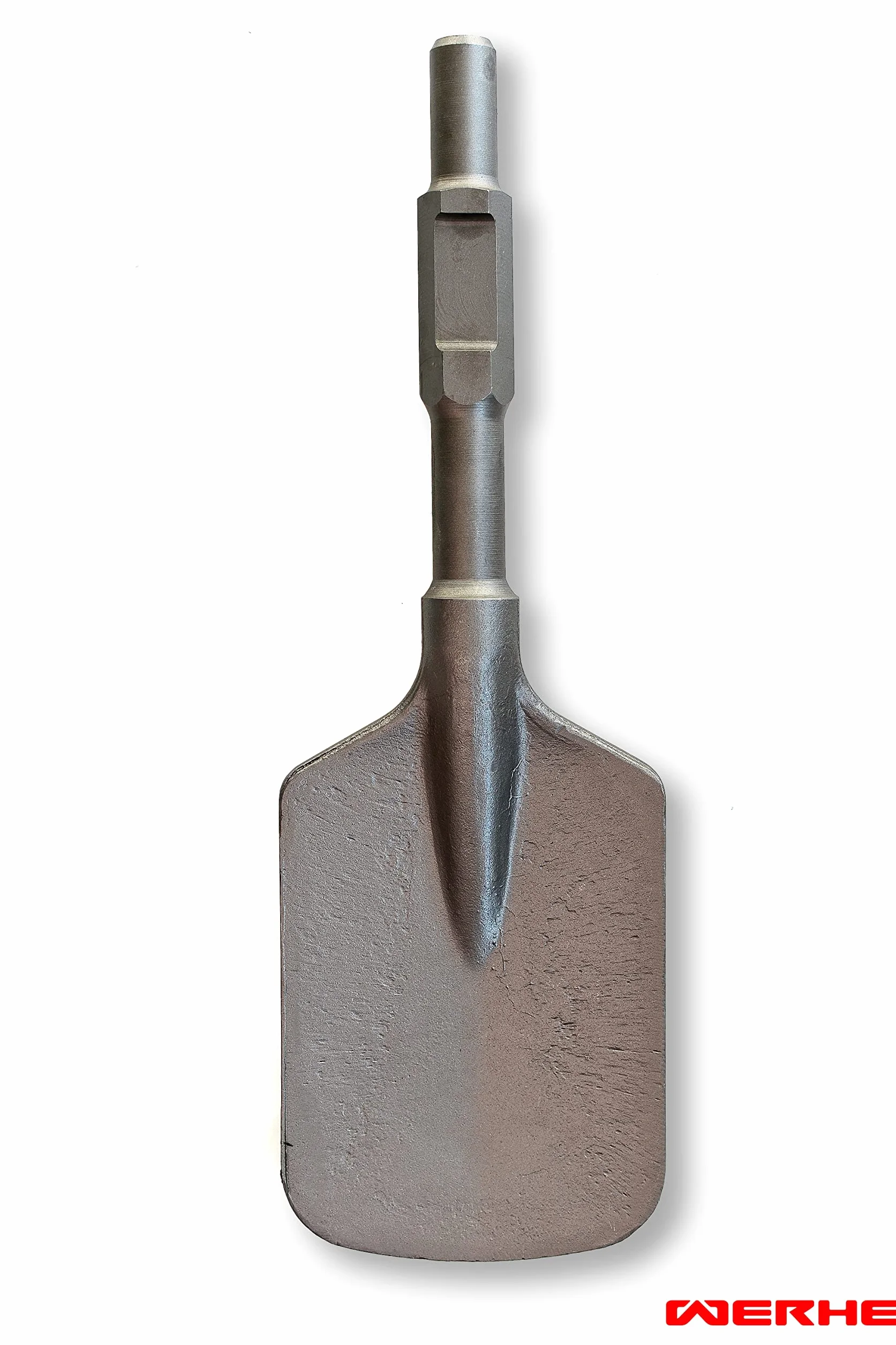 WERHE Professional pala scalpello SDS esadecimale 135 x 410 mm asta esagonale 30 mm do martella demolizione w plastikowym etui