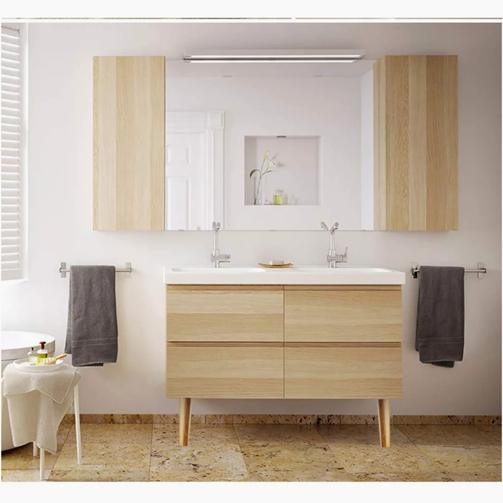 4 Gambe per Mobili in Legno Piedini per Mobili in Rovere Conico Cabinet Piedi del Divano Tavolo Letto Armadio Cabinet Armadietto Guardaroba Vite M8(40cm)