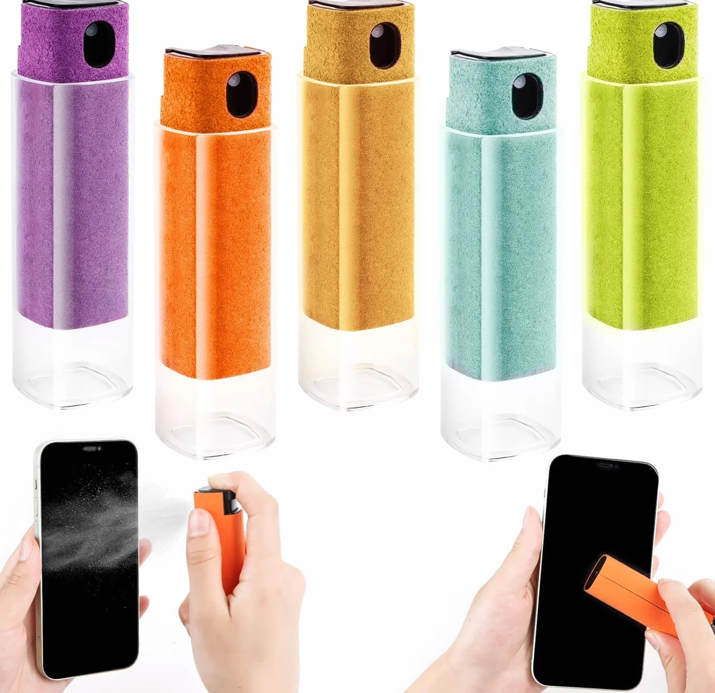 Pulitore schermo 5 pezzi, All in One Screen Cleaner senza liquido, Reusable Display Cleaner, set di pulizia per display auto, smartphone tablet