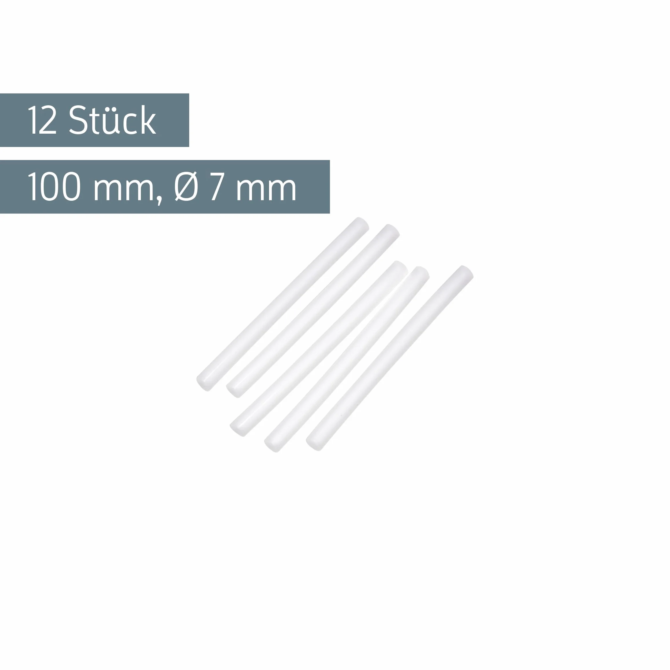 KnorrPrandell Colla Stick 7 mm 10 cm 12 Pezzi Trasparente