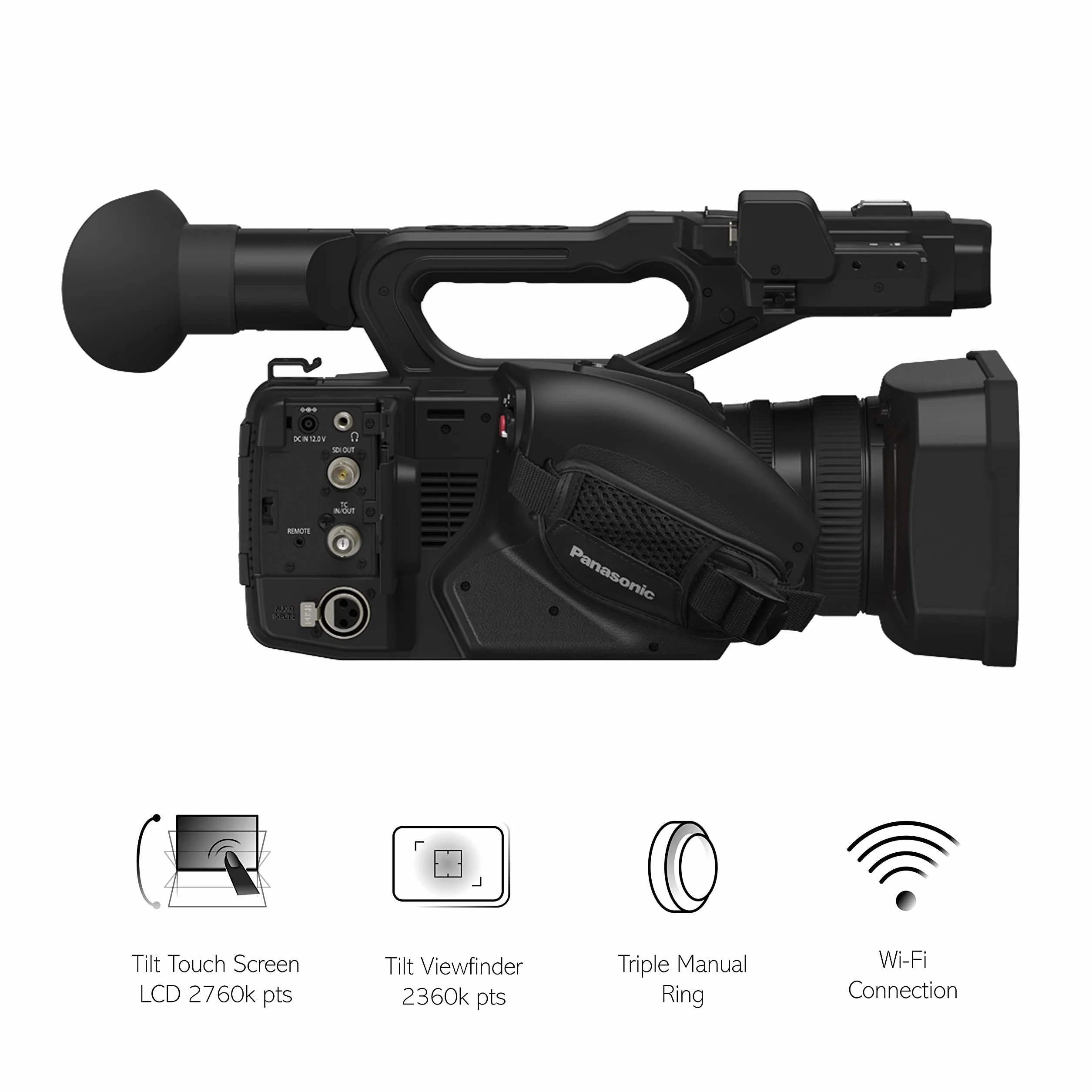Panasonic Videocamera HC-X2E, Nero
