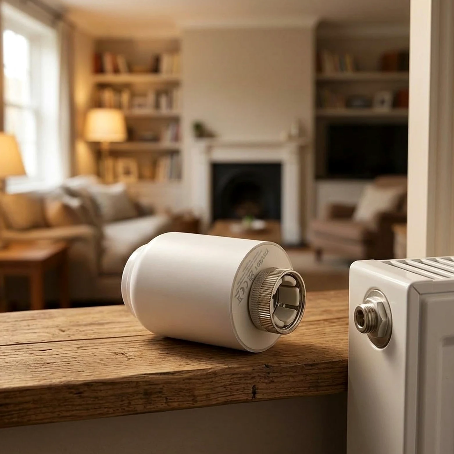 Zigbee - Termostato intelligente per termosifoni con display LCD Smart per | Display LCD girevole, temperatura in tempo reale, finestra aperta, per istruzioni di pulizia, facile lettura