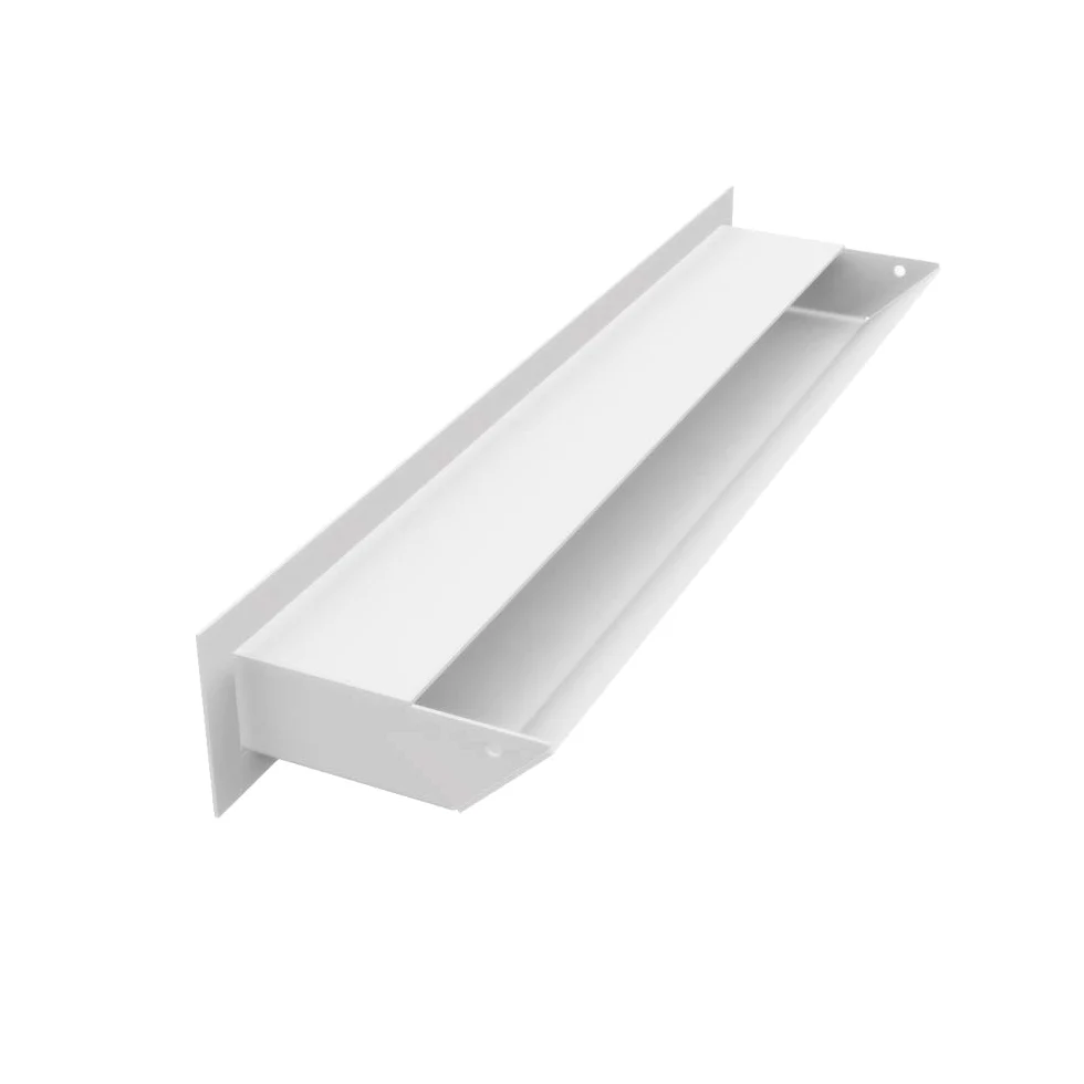 KRATKI griglia di ventilazione AIR 6x40 cm Bianco - Griglia ventilazione camino, per aria calda inclinata 45 gradi - Griglia aria calda resistente al surriscaldament