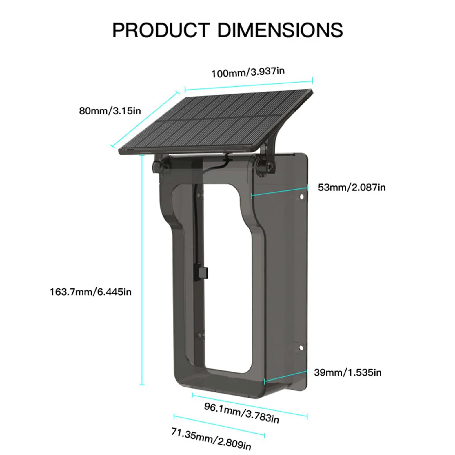 Protezione solare in ABS resistente alle intemperie per videocitofono con conversione efficiente della potenza e staffa di montaggio modificabile forte allarme Defender
