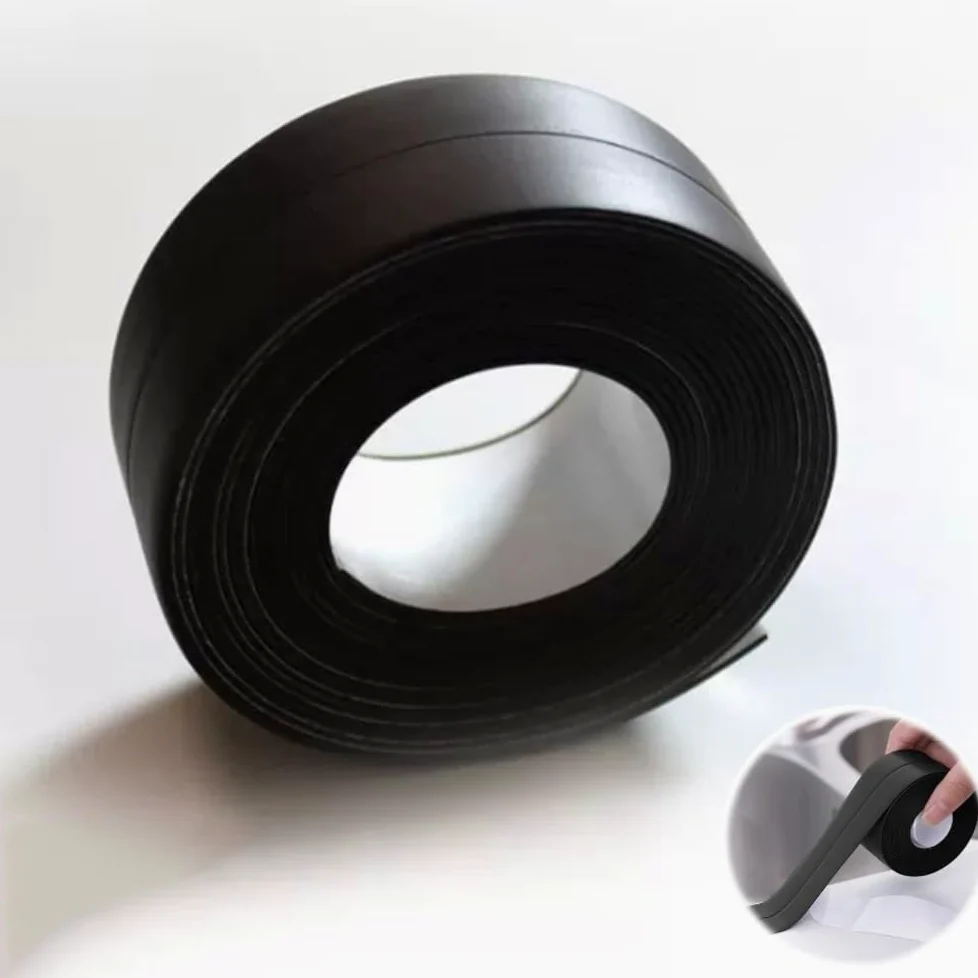 nastro sigillante autoadesivo, Nastro sigillante impermeabile in PVC nero 3 rotoli da 1,5 pollici x 10,5 piedi