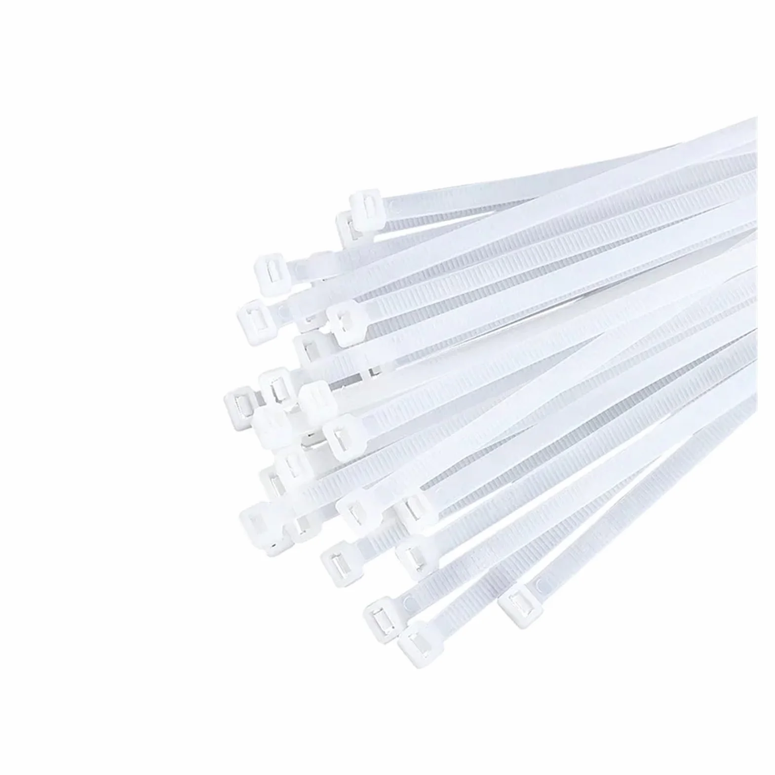 250 fascette autobloccanti resistenti in nylon bianco e nero for cablaggio - Facile Installazione(White,8x500mm)