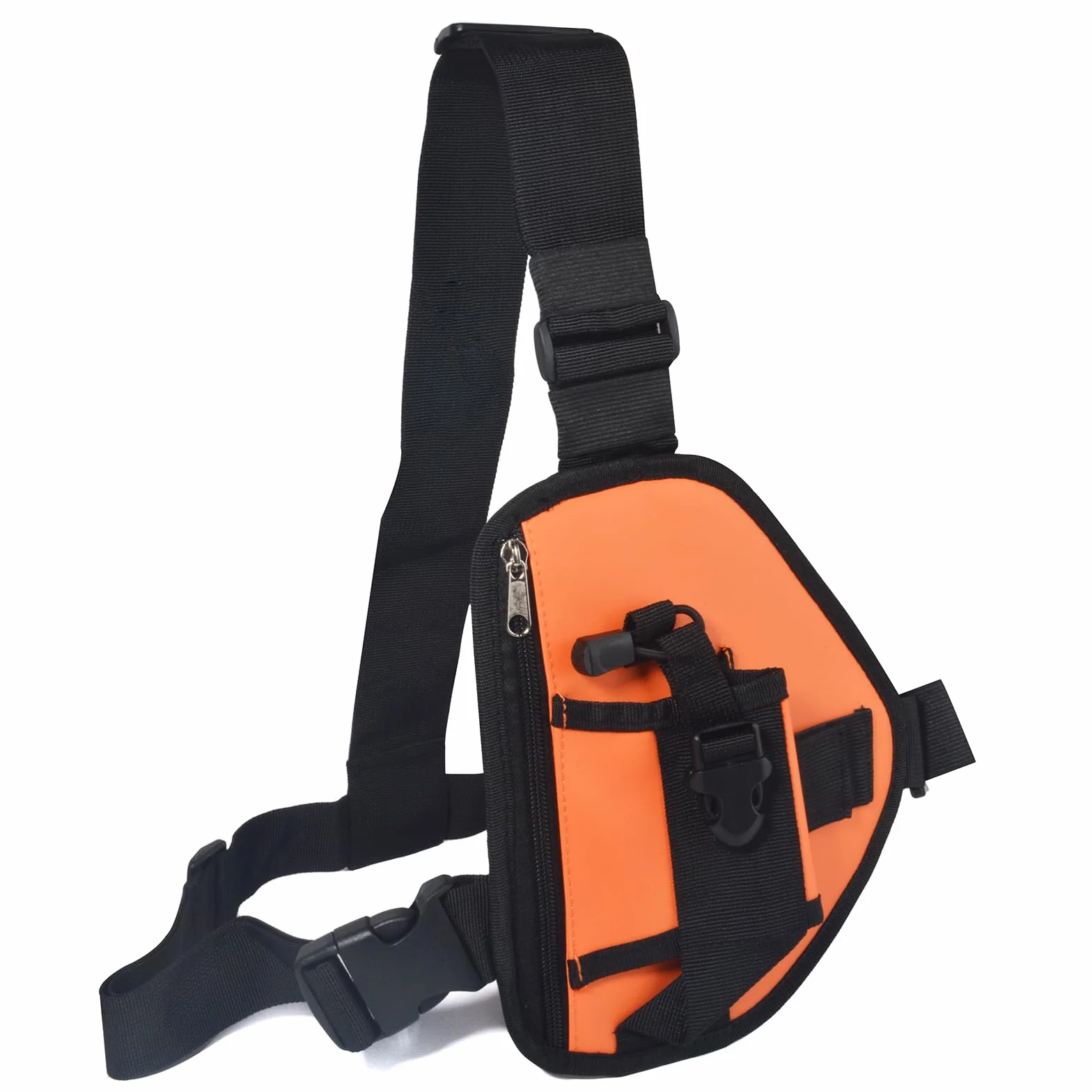 UAYESOK Pettorina per walkie talkie, tasca porta radio, universale, portatile, con cinturino in nylon regolabile, per radio bidirezionale Motorola Baofeng Icom Midland President, Arancione, Modernità