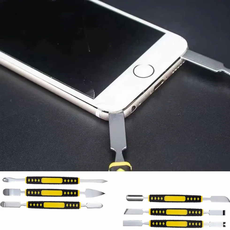 Set di Spudger in Metallo a Doppia Estremità per Riparazione Elettronica, Strumento di Smontaggio per Tablet e Cellulare