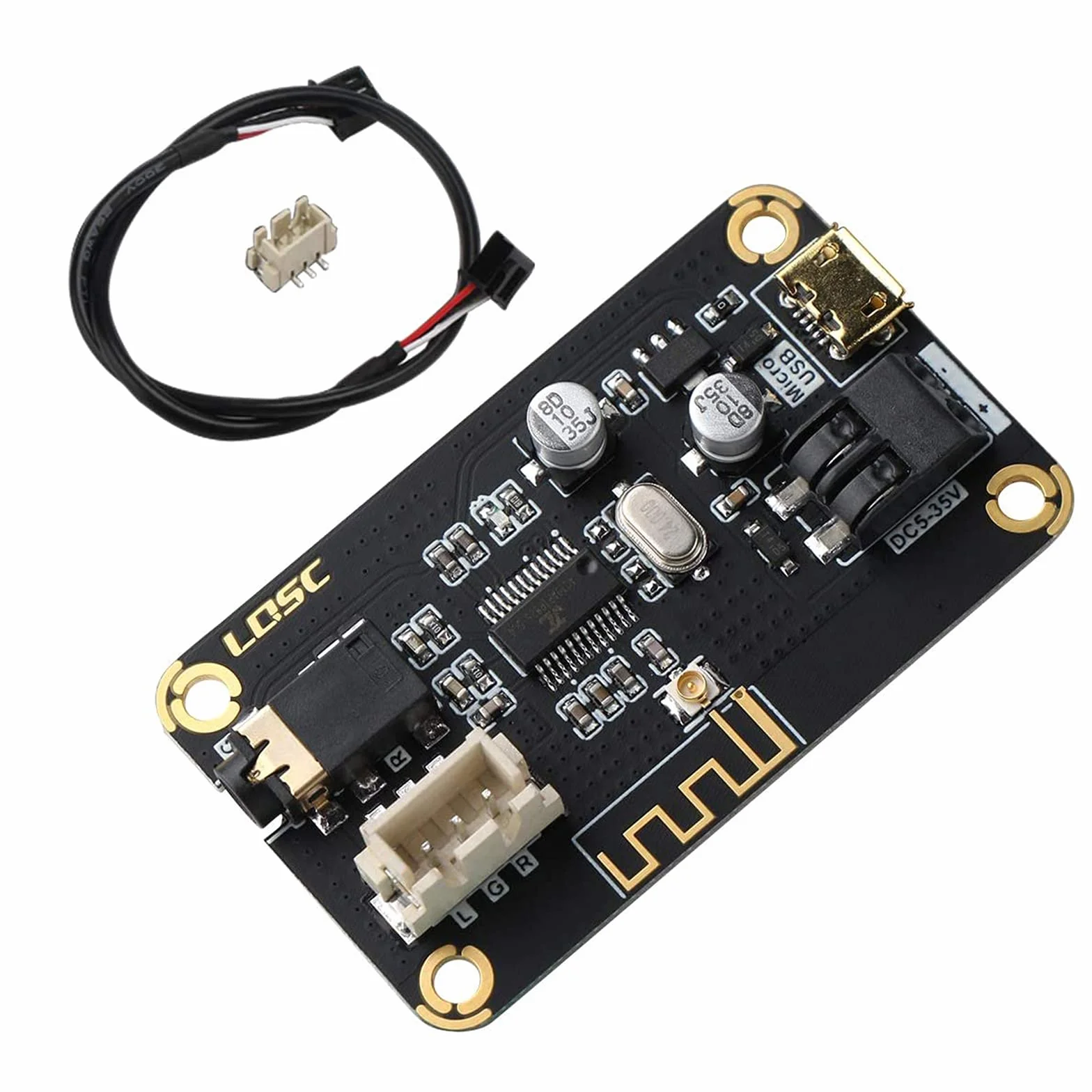 RUZHI Modulo Bluetooth Scheda Audio Stereo MP3 DC 5-35V Portatile Decodificatore Elettronico Senza Fili Chip Cuffie Stereo DIY