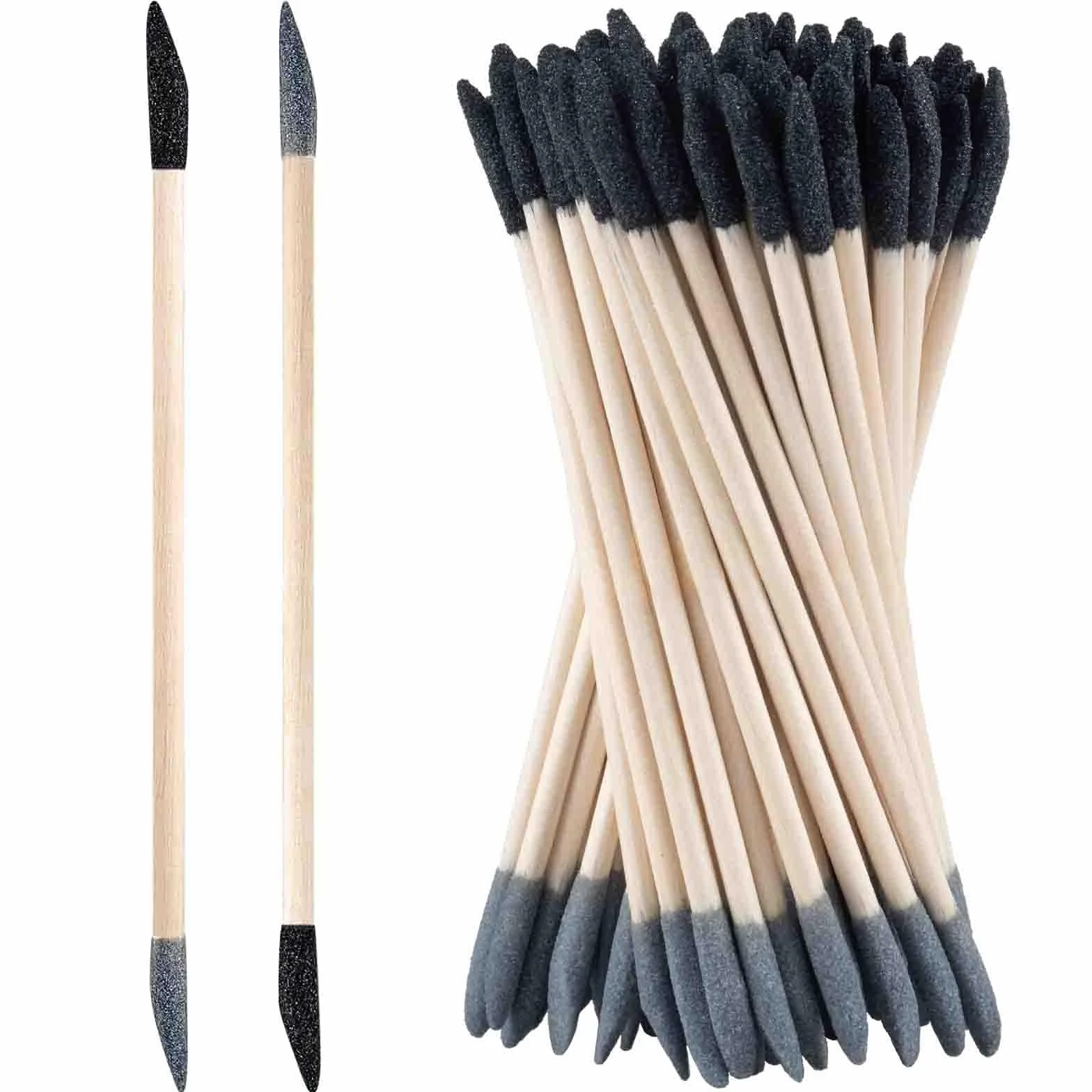 Bastoncini abrasivi a doppia estremità grana 120/280 13 x 0,5 cm per levigatura fine