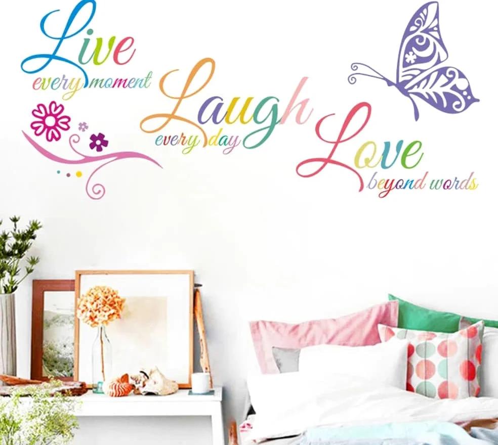 NOBRIM 3 Adesivi murali Decalcomanie motivazionali per la casa Aula Scuola Soggiorno Decorazione della Parete Adesivi murali Fai da Te Citazioni 18x39 Pollici