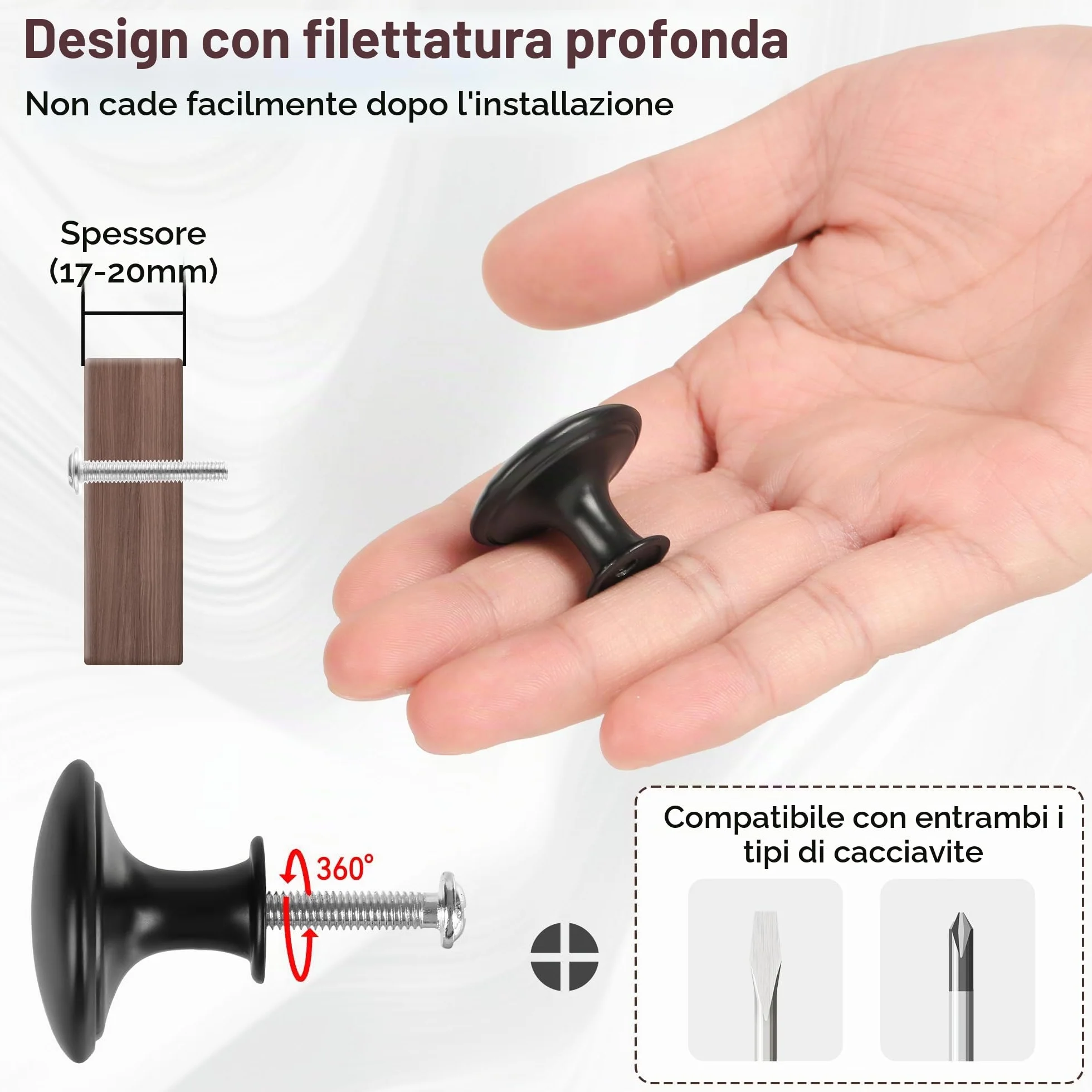 Vortix 15 pezzi Pomelli per Mobili Vintage Maniglie Armadio Cucina Metallo Cassetti Comò