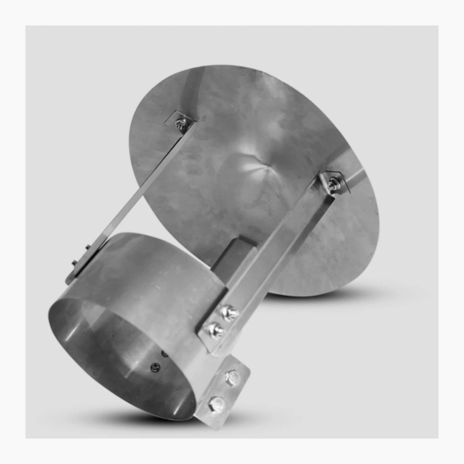 Comignolo cappello Tool,Comignolo cappello Ferro zincato,Anti Downdraught uccello Guard Top,Esterno Ventilazione Sfiato di scarico cappello camino,per All Weathe rotondo scarico cappello,d18cm,d13cm