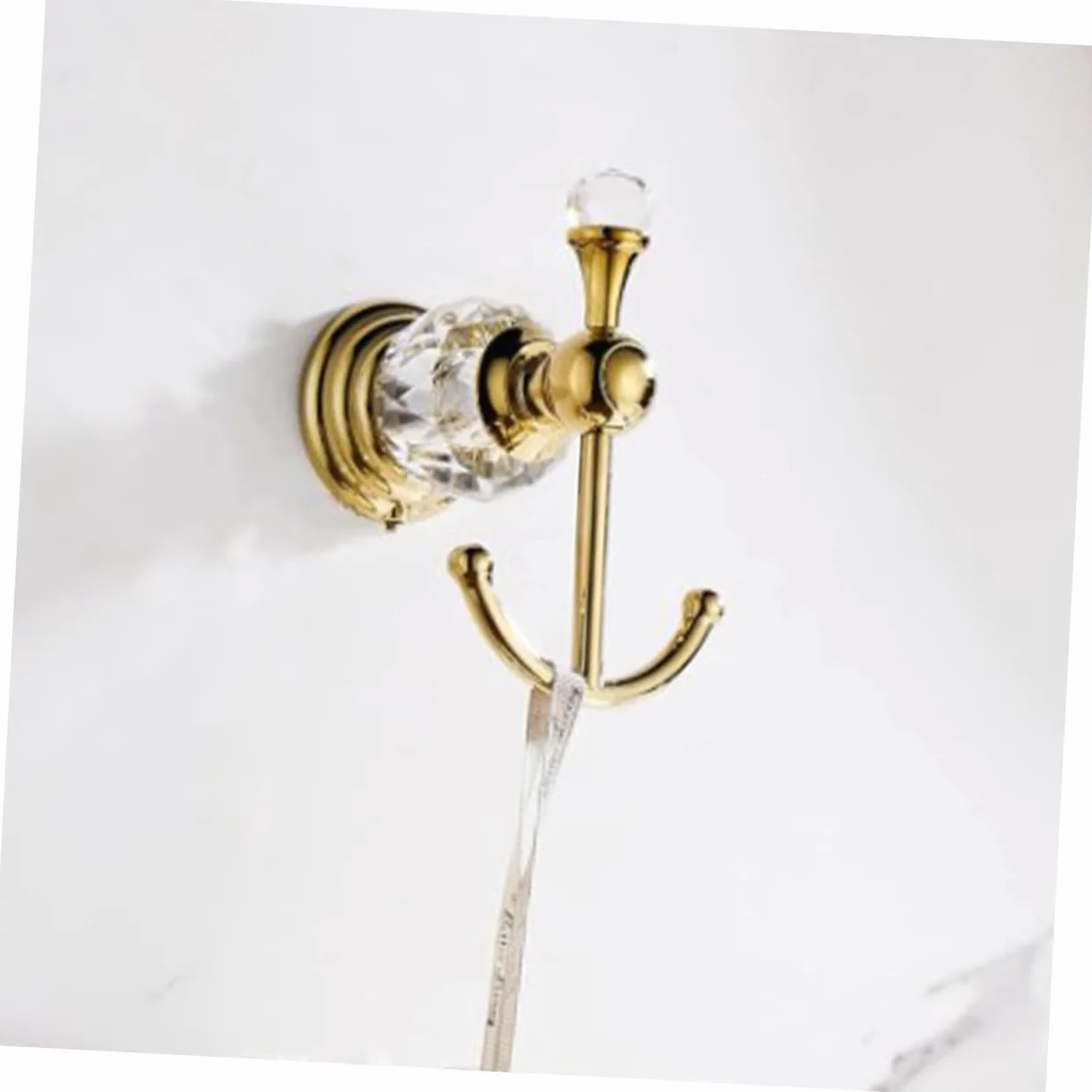 Ipetboom Gancio da Parete in Acciaio Inossidabile Oro Finitura Lucidata e Superficie Liscia per Cucina e Soggiorno, Gancio Multipurpose Moderno per Asciugamani e Accappatoi