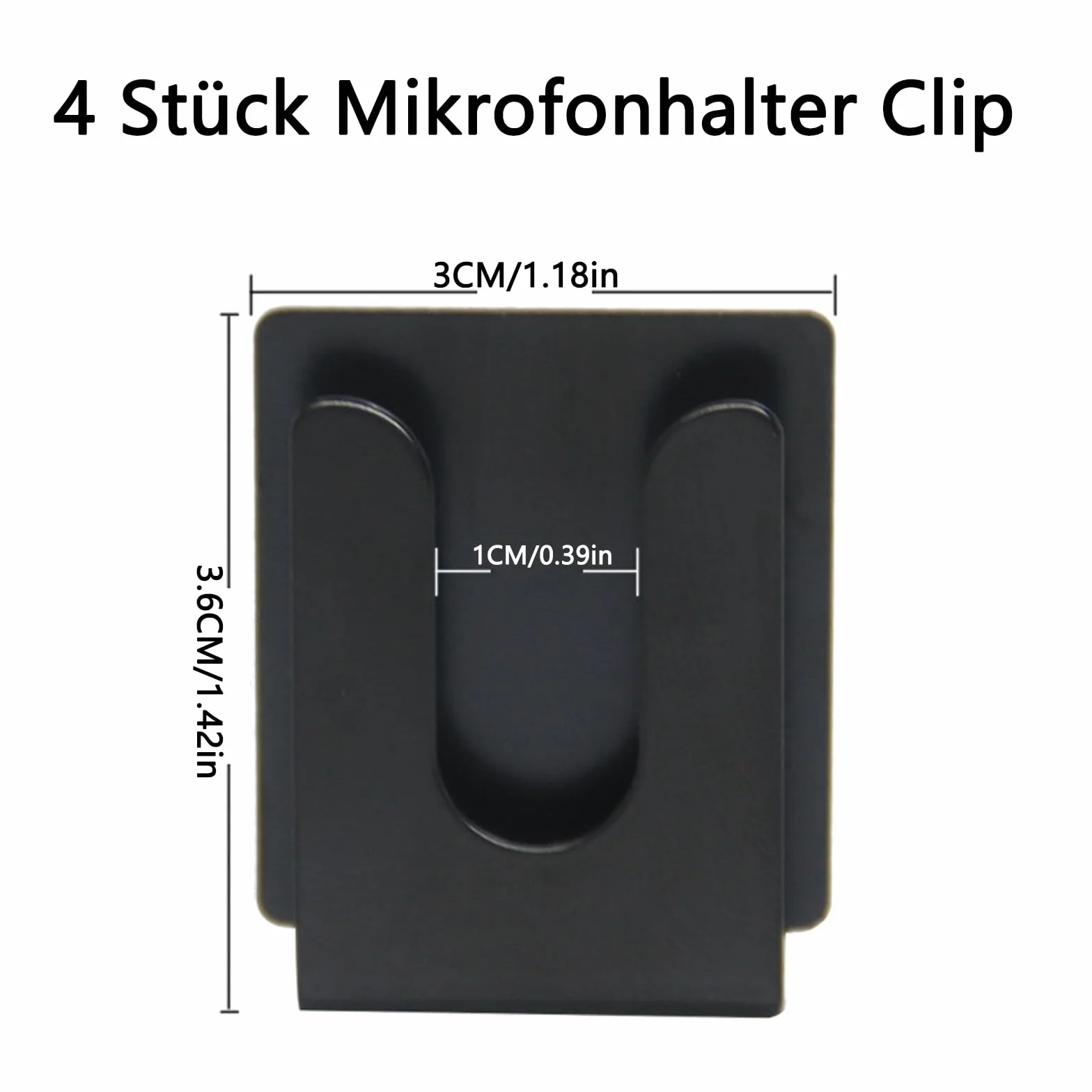 4 Pezzi di Clip Portamicrofono, Portamicrofono per Auto, Portamicrofono per Auto, Portamicrofono per Radio, Clip per Appendere Il Microfono del Telefono Cellulare, per YAESU, Kenwood, ICOM