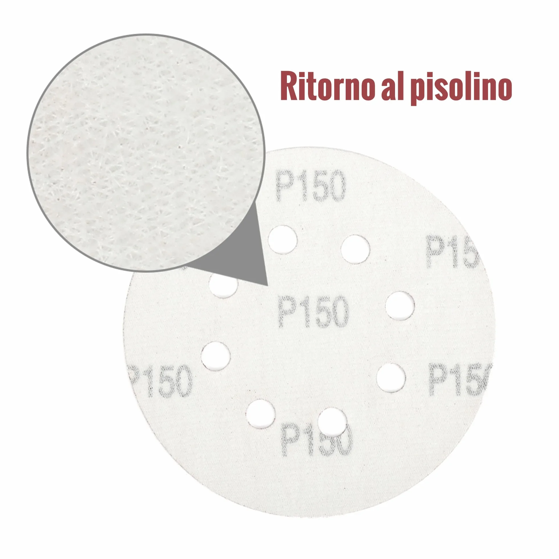 WORKPRO 150 Pezzi Dischi Abrasivi 125mm Carta Vetrata per Legno Grana 60-600