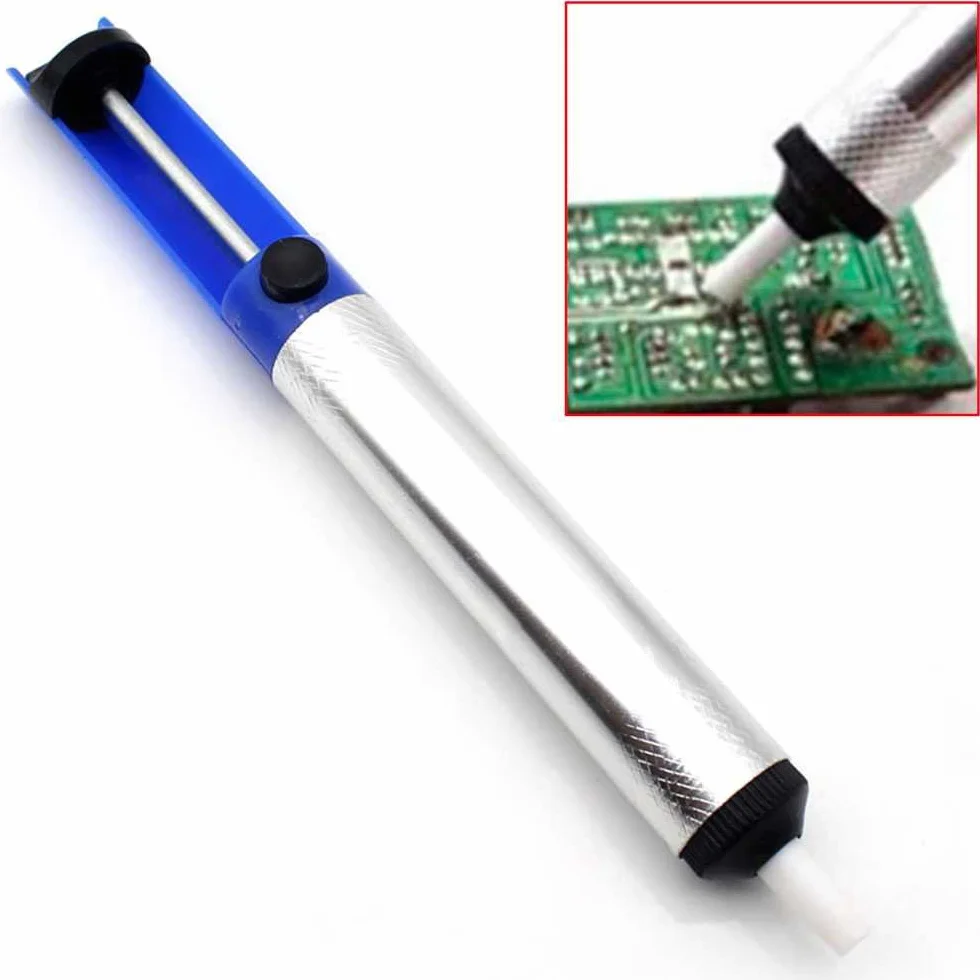 OcioDual Dissaldatore Aspiratore Stagno per Schede Elettroniche Blu
