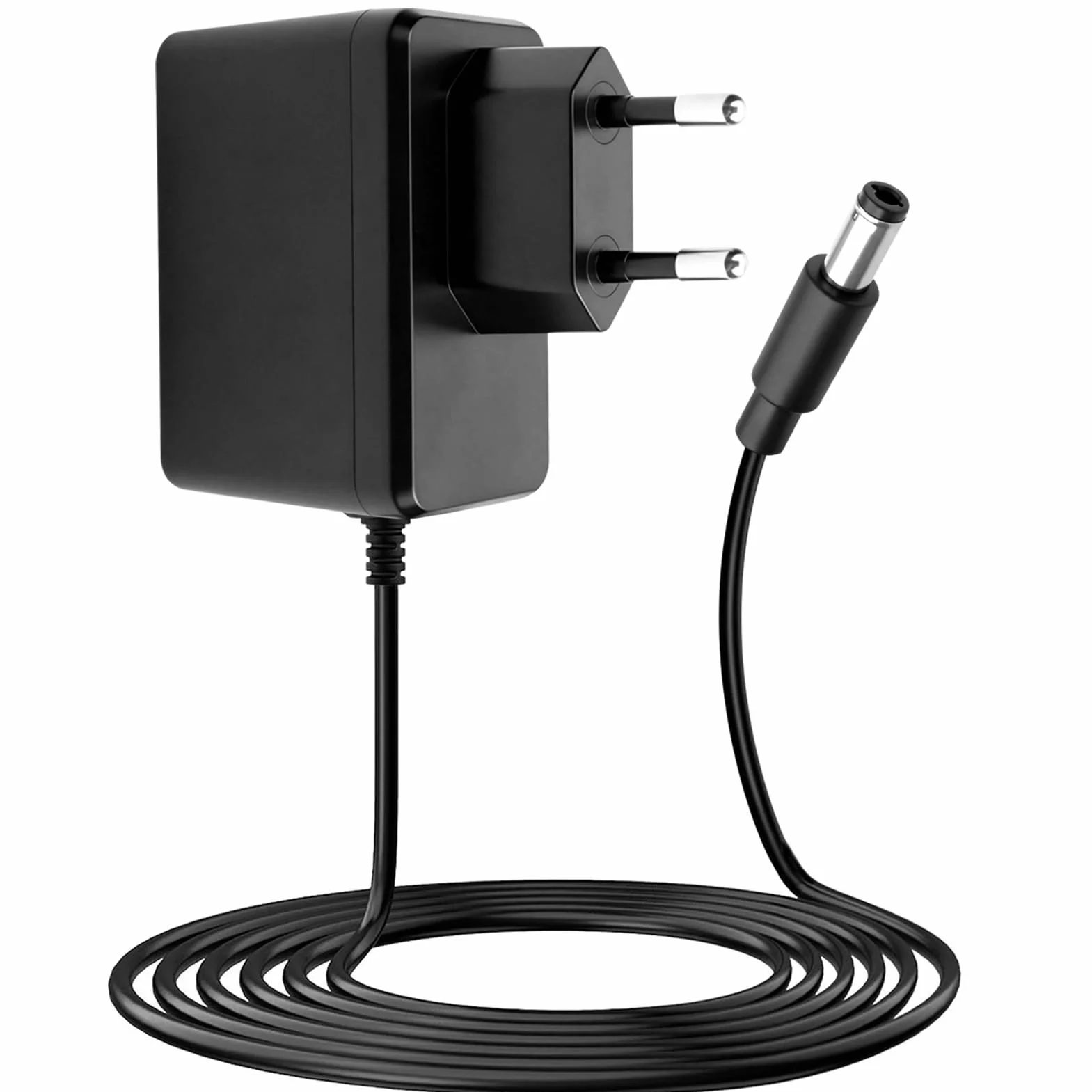 Adattatore Alimentazione 12V 1,5A Universale, Alimentatore AC/DC 100–240V con Presa Jack DC 5,5×2,5 mm, Caricatore per TV Box, Strisce LED, Router, Telecamere, Lampade, Cavo 1.5 m