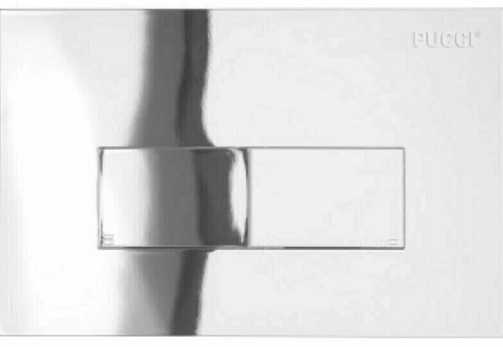 Eco Pucci Placca Cromata MOD. Linea per Cassetta Incasso
