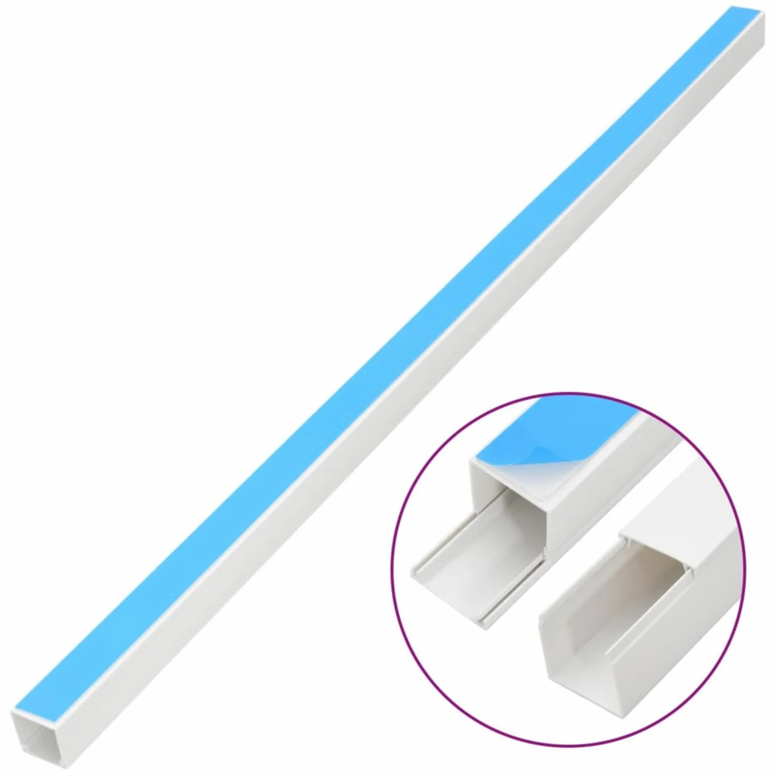 Canalina per Cavi Autoadesiva 40x25 mm 10 m in PVC,Canaline Fili Elettrici,Canalina per Cavi,Canalina per Cavi Elettrici-155947