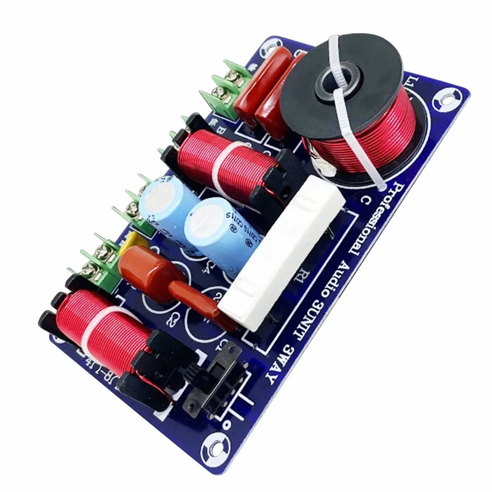2 divisori di frequenza a 3 vie, 250 W, 850/5200 Hz, per altoparlante fai da te, per bassi medi, HiFi Stereo Audio Crossover, 500701832
