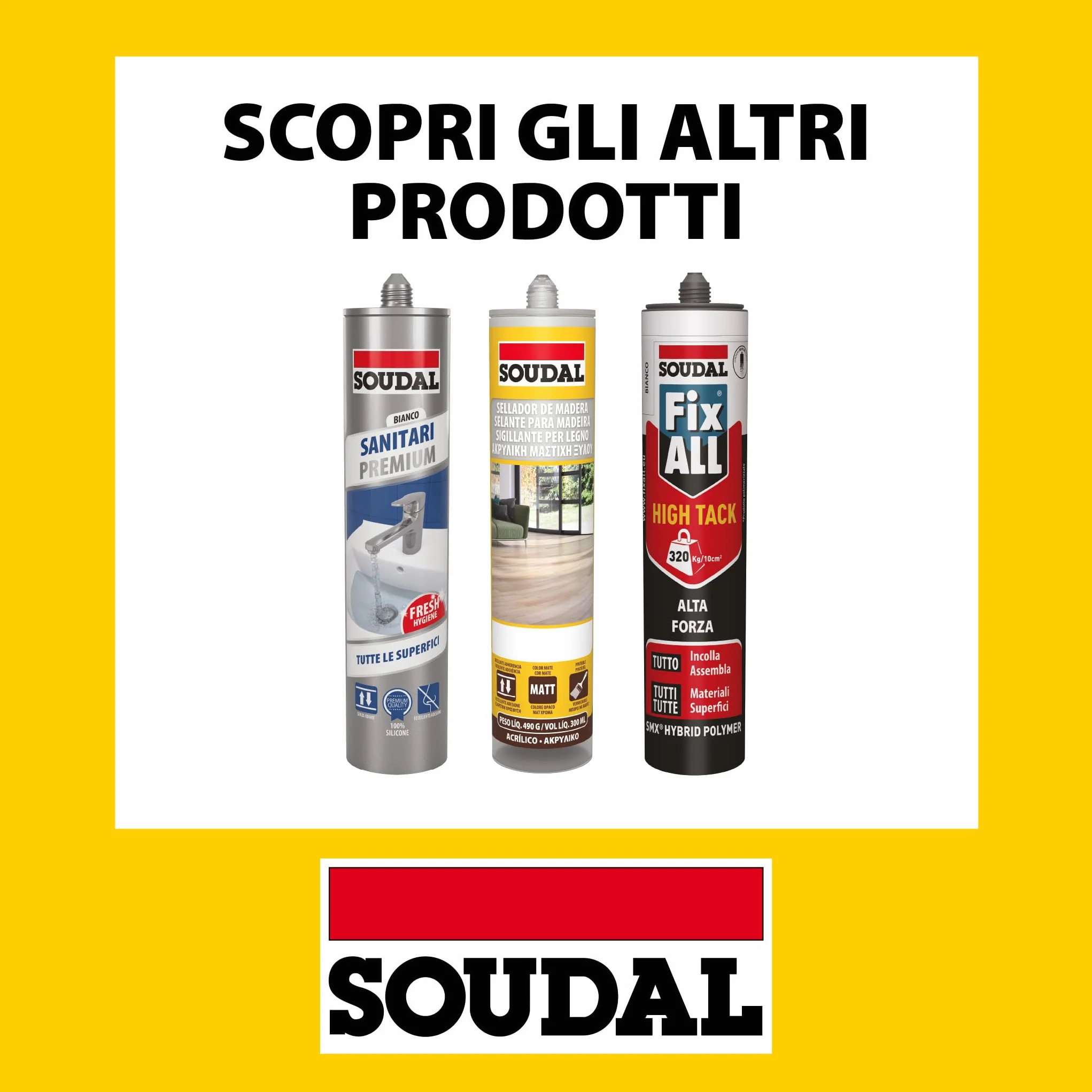 Soudal Silicone Alte Temperature 310ml Rosso Resistente a Oli e Carburanti