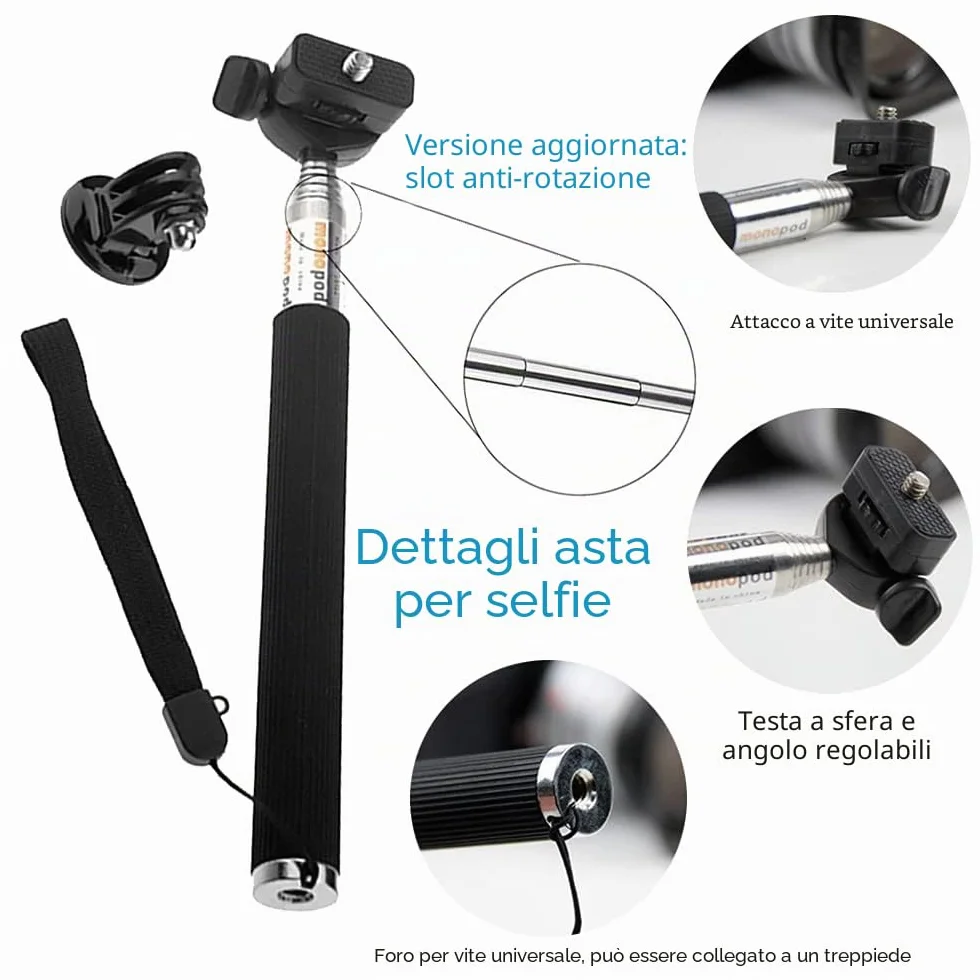 TEKCAM Kit Accessori per Action Cam 4 in 1 Compatibile con GoPro Hero 13 12 11 10/ AKASO Brave 4 Pro/COOAU/DJI Osmo Action 4 5 Pro/SJCAM/Insta360, Imbracatura da Petto Fascia da Testa