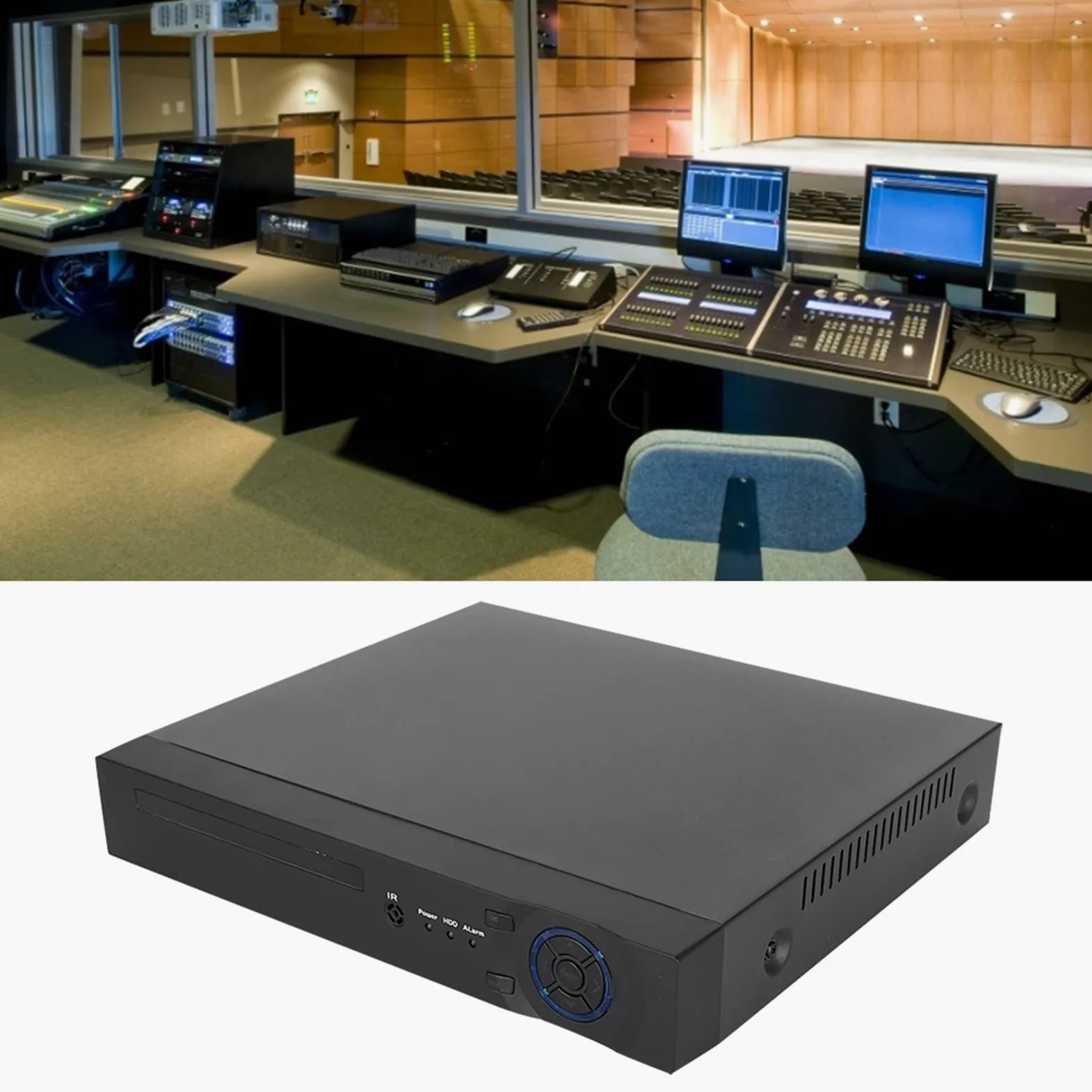 Videoregistratore di rete, AHD TVI CVI CVBS Registratori IP NVR Registratore su disco rigido di sorveglianza con rilevamento del movimento, Visualizzazione remota per telecamera di sicurezza(EU)