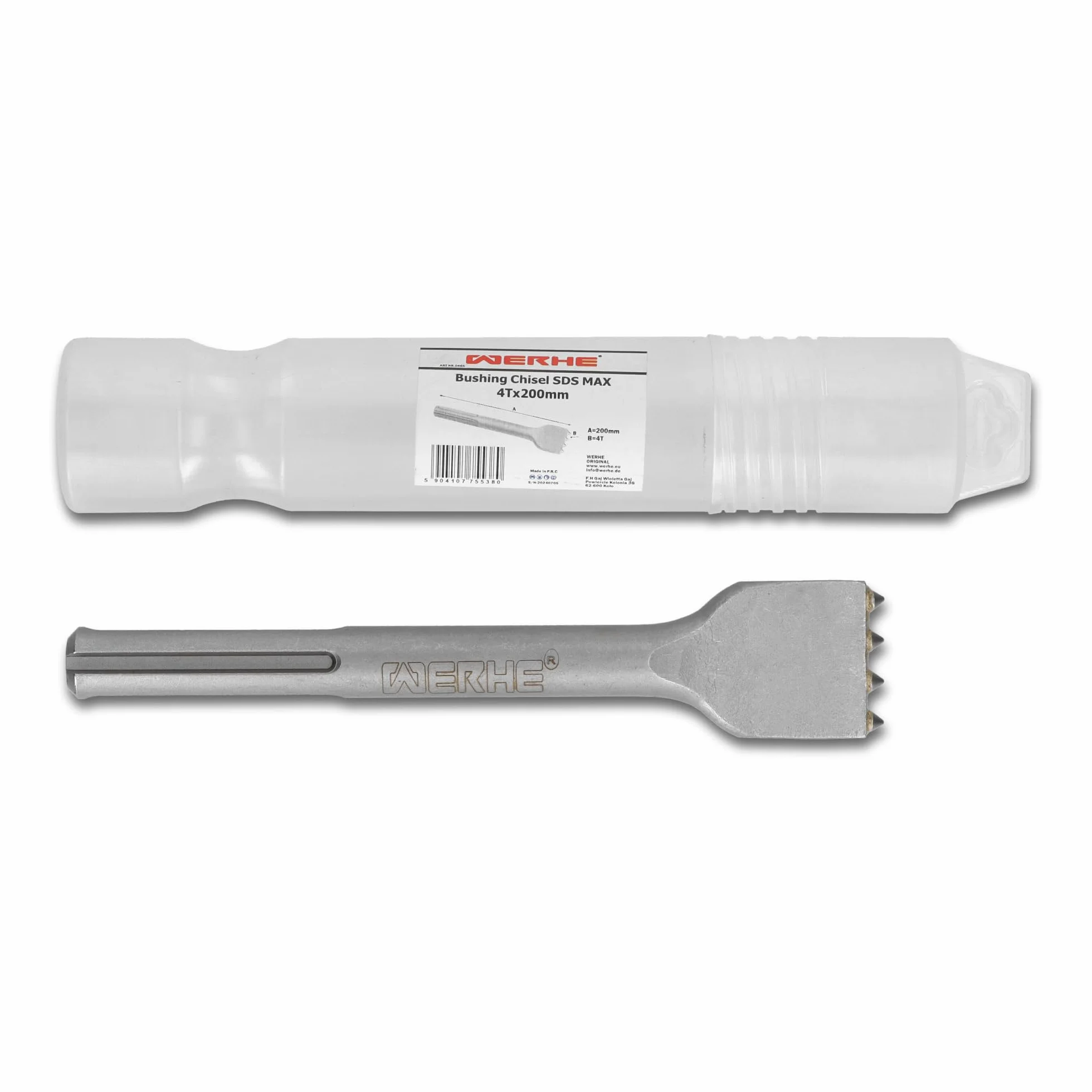 Scalpello martellatore WERHE SDS MAX 4 denti 200 mm
