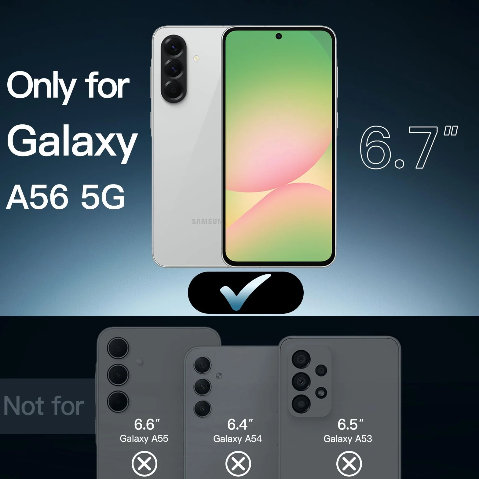JETech Cover per Samsung Galaxy A56 5G, Anti Ingiallimento Antiurto Paraurti Protettiva Cellulare Custodia, Antigraffio Retro Rigido in PC (Trasparente)
