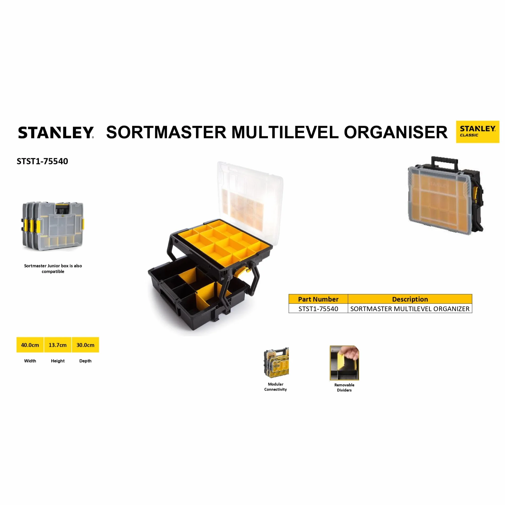 STANLEY STST1-75540 Organizer SortMaster Multilivello 18"