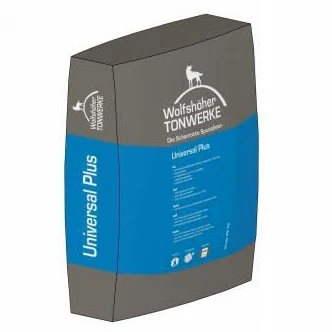 SENDEO Wolfshöher Tonwerk - Malta refrattaria universale Plus, 25 kg, per camini e stufe