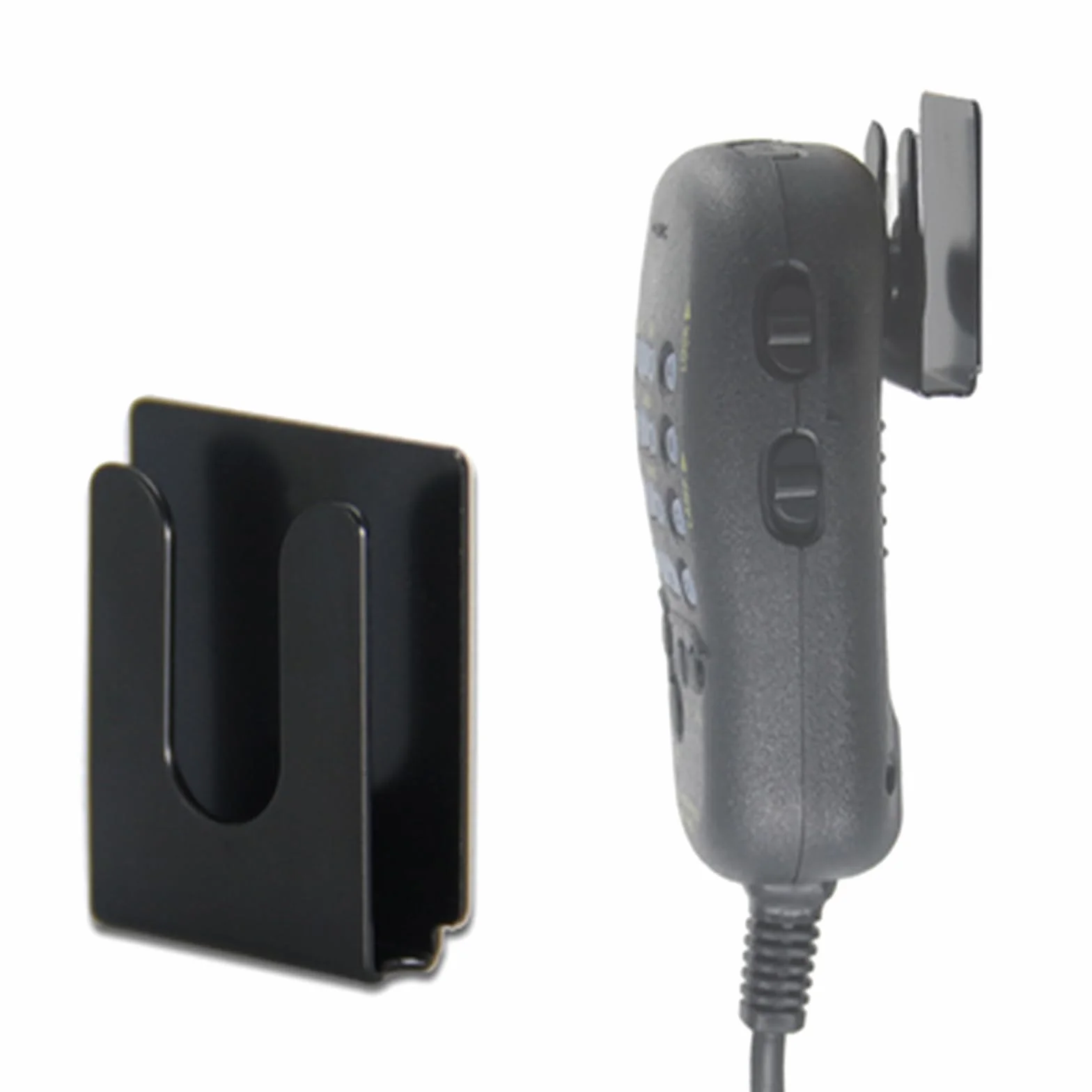 CB Supporto per Microfono Radio Mobile Microfono Clip di riaggancio per autoradio e-Talkie Gancio in Metallo per Auto in Metallo
