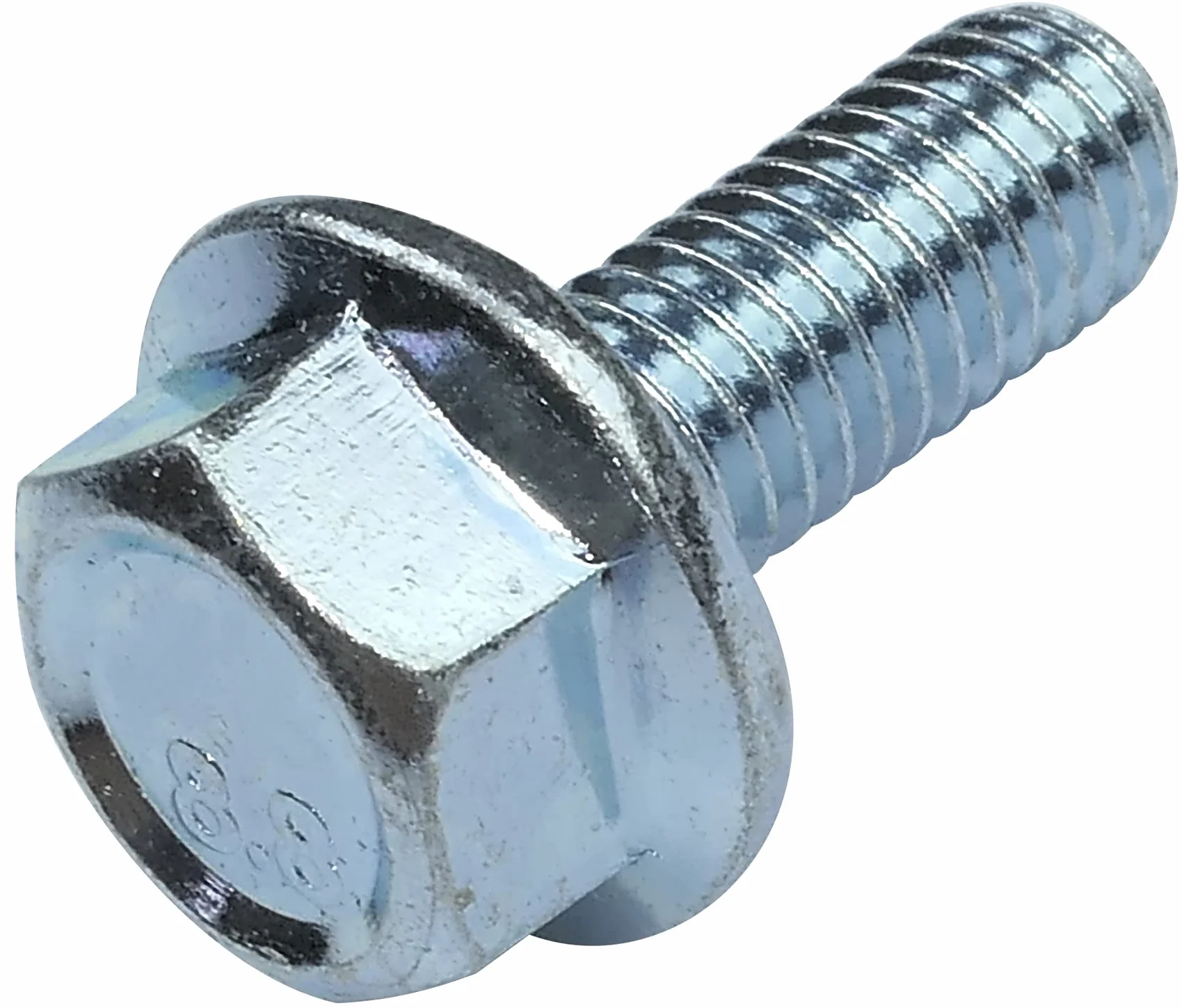 AERZETIX Bullone flangiato M6x16mm DIN 6921 durezza 8.8 acciaio zincato Set di 10