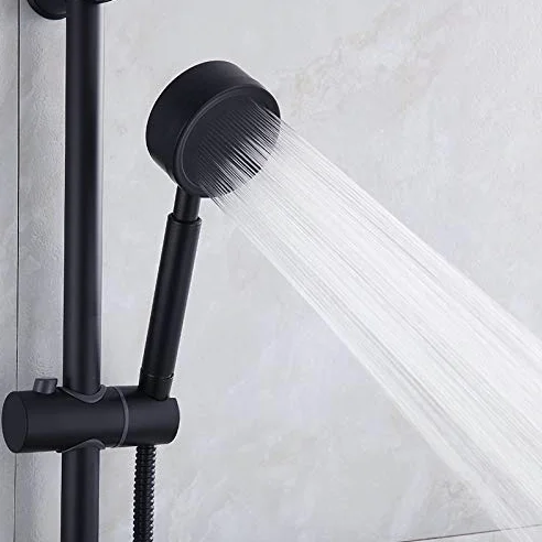 HMTE Soffione Doccia a Mano Interamente in Metallo, Bronzo lucidato a Olio | 1,75 GPM a Basso Flusso con limitatore Rimovibile | Soffione Doccia palmare